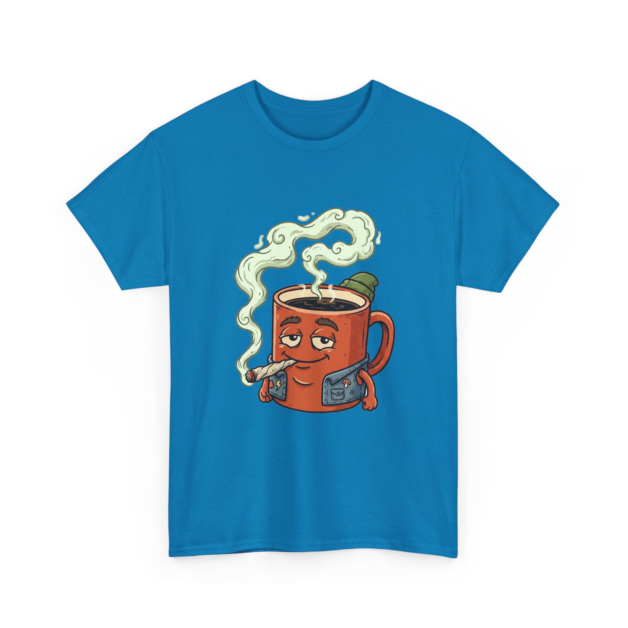 Coffee and a Joint Tee — Funny Smoking Coffee Graphic T-Shirt