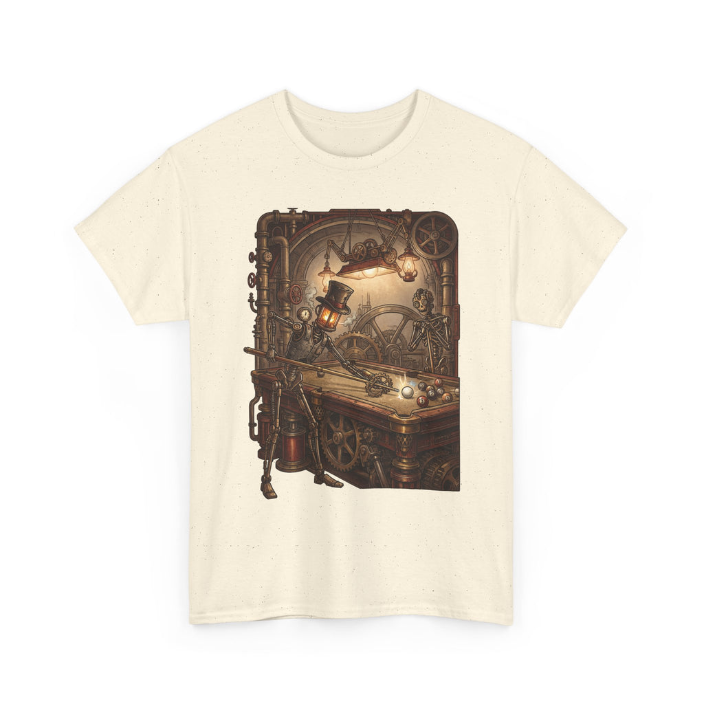 Steampunk Billiards T-Shirt – Vintage Pool Illustration