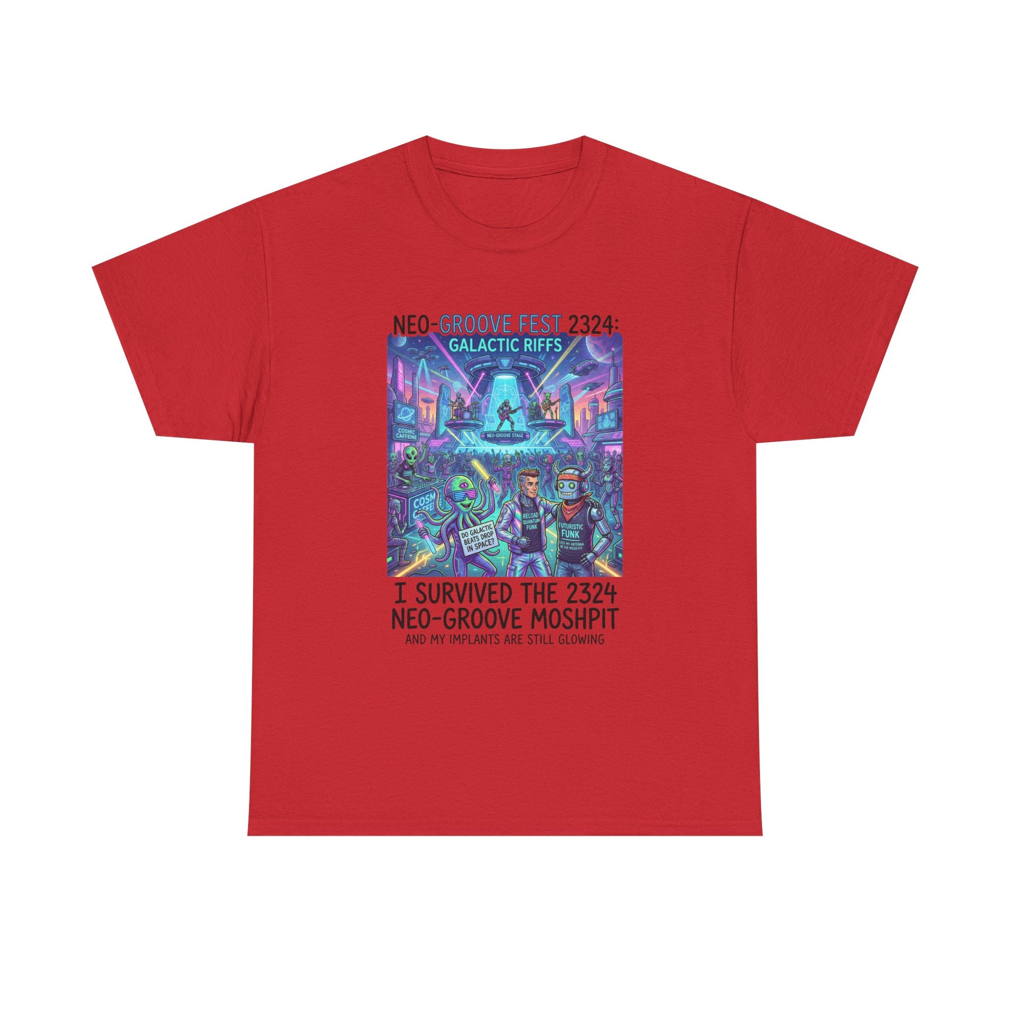 Neo-Groove Fest 2324 Tee — "I Survived the 2324 Neo-Groove Moshpit" Concert T-Shirt