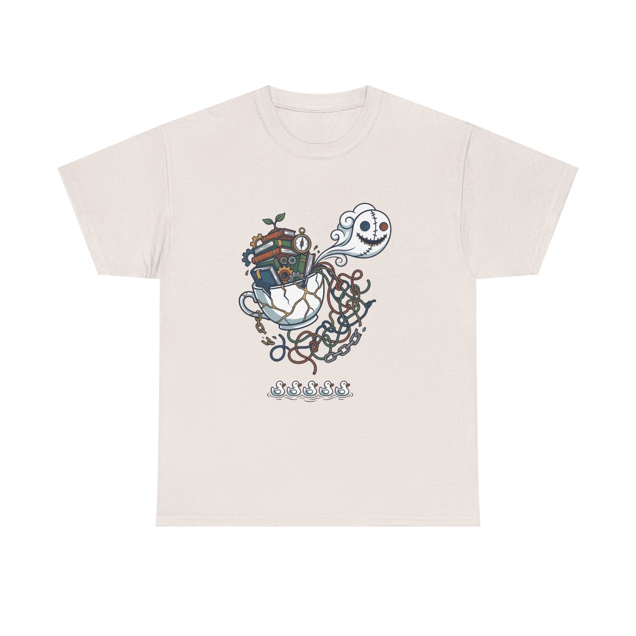 T-Shirt — Whimsical Ghost Ship Illustration Tee