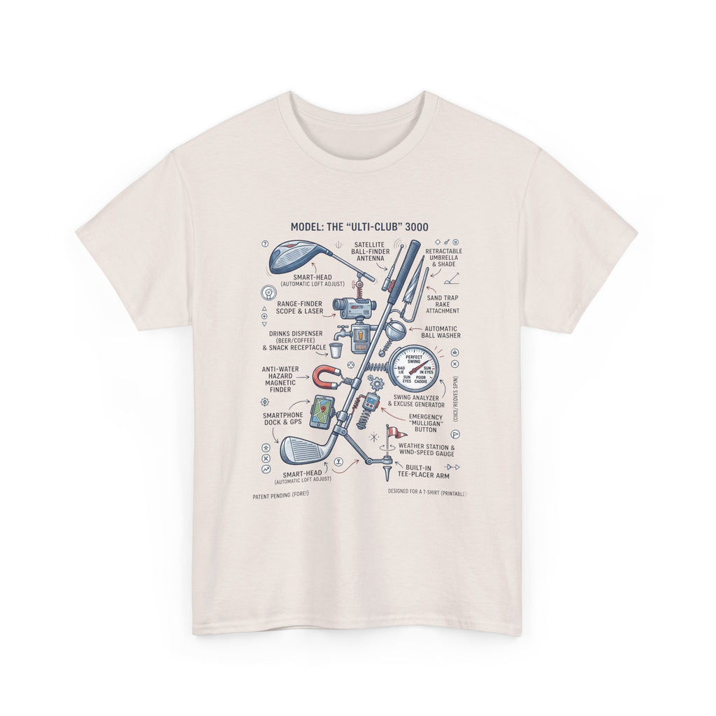 T-Shirt — Golf Club Diagram Vintage Schematic Tee