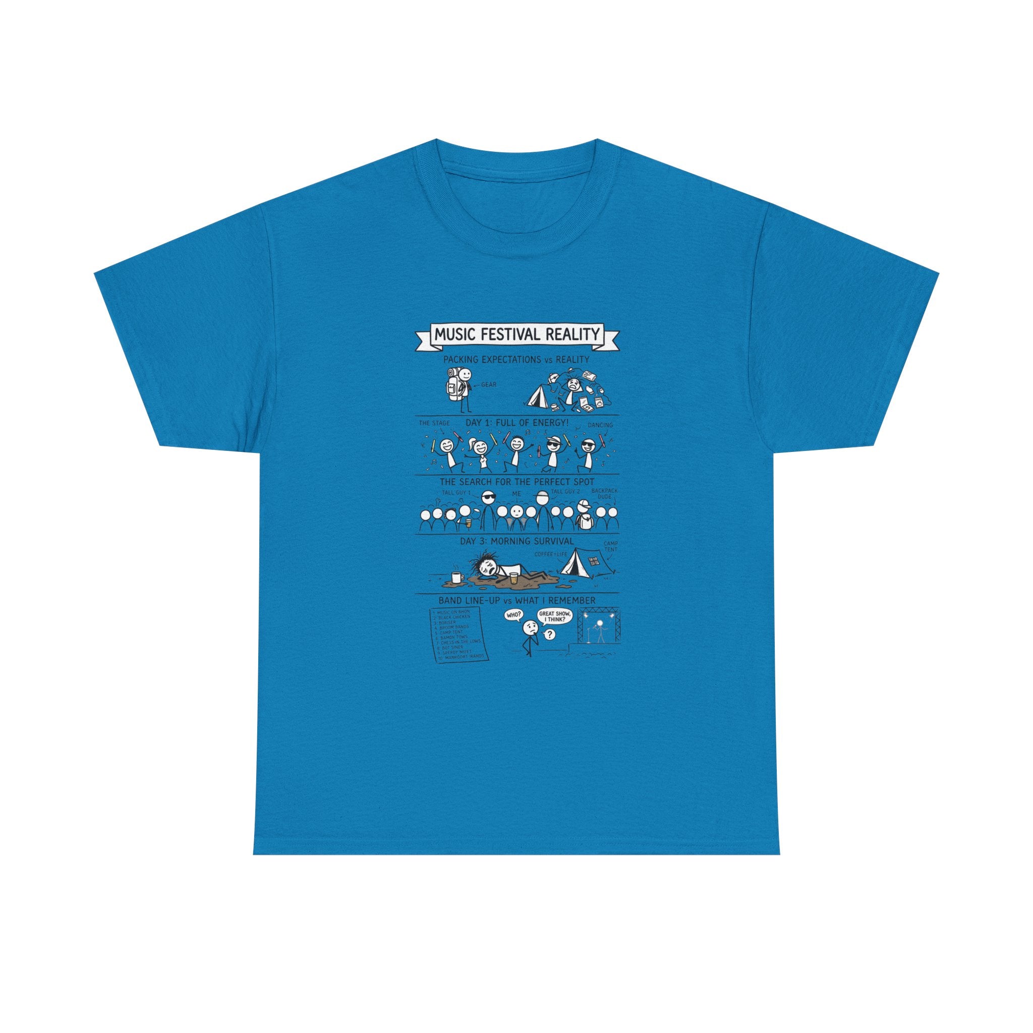 Music Festival Reality Tee – Funny Concert Comic Graphic T-Shirt
