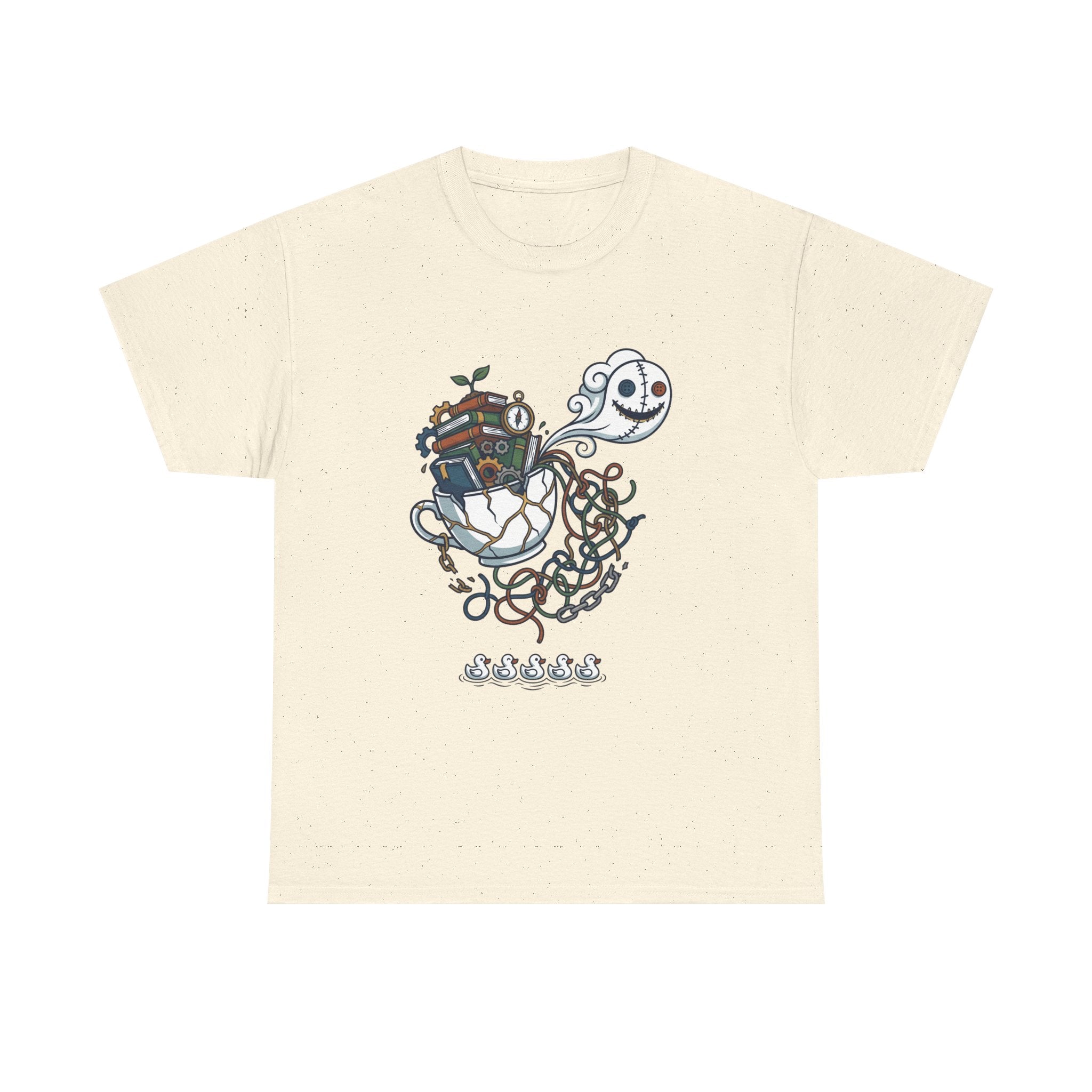 T-Shirt — Whimsical Ghost Ship Illustration Tee