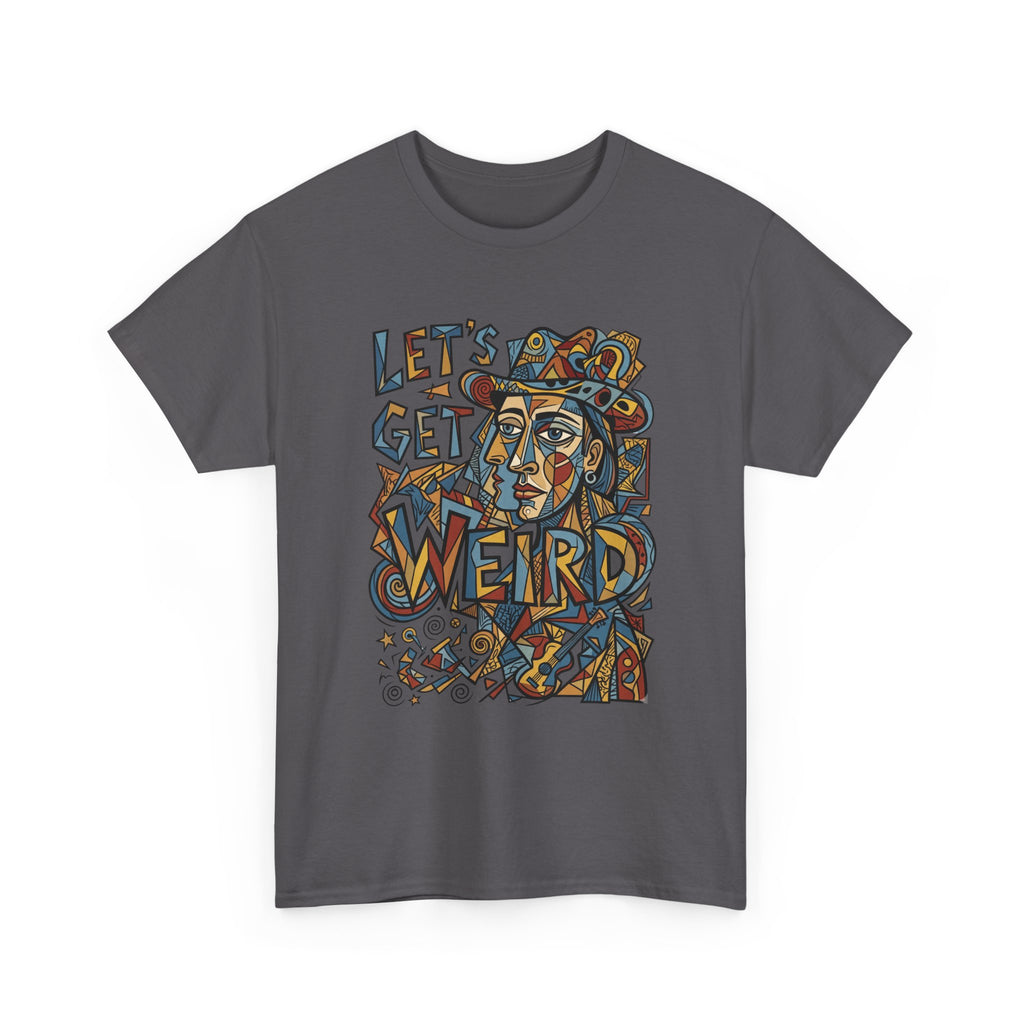 Let’s Get Weird T-Shirt — Retro Psychedelic Face Graphic Tee
