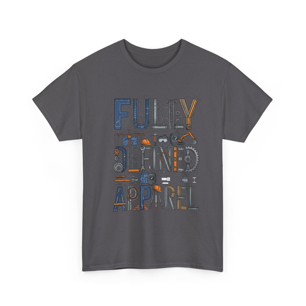 Fully Defined Apparel T-Shirt — Graphic Tee with Retro Tools Design