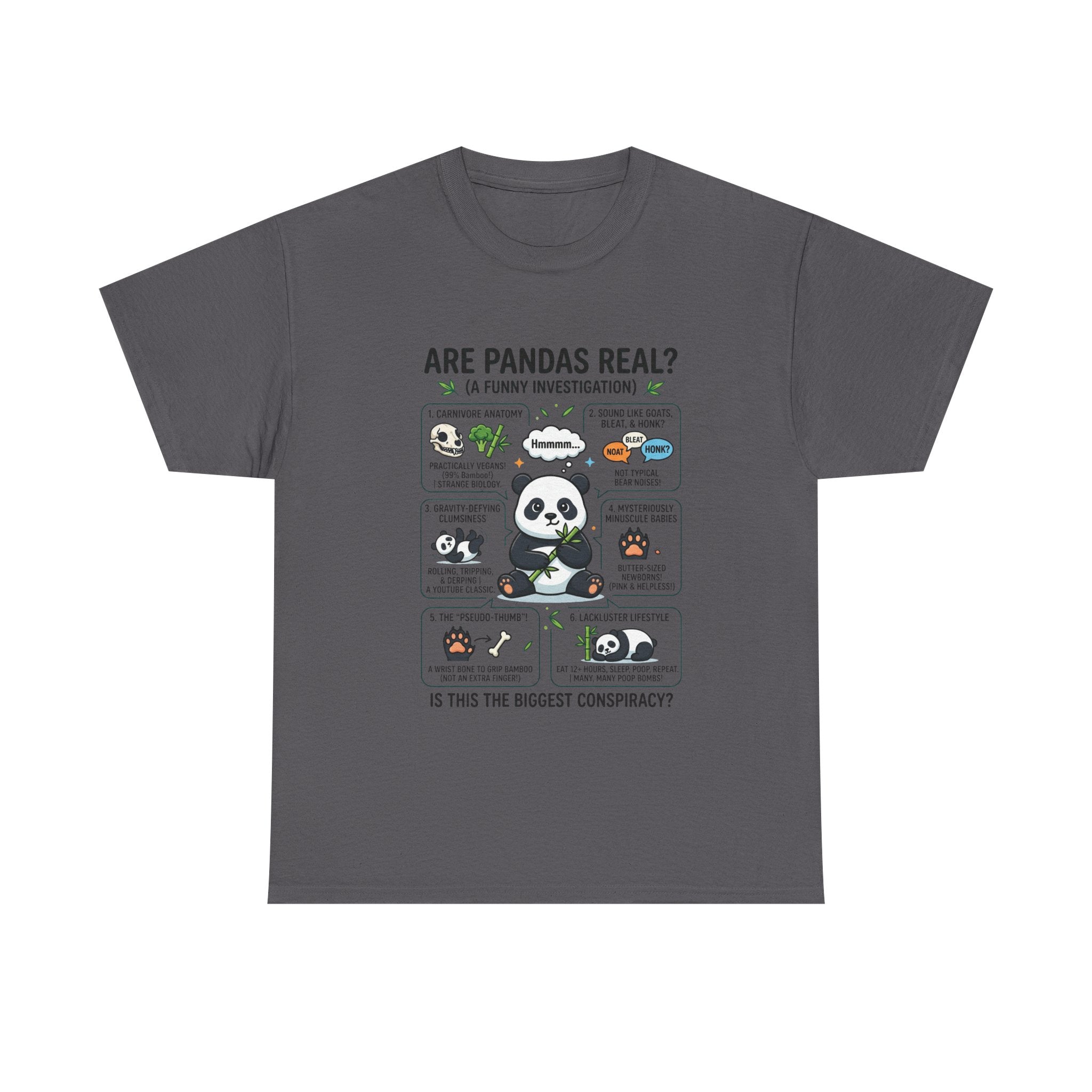 Are Pandas Real? Funny Panda Infographic T-Shirt