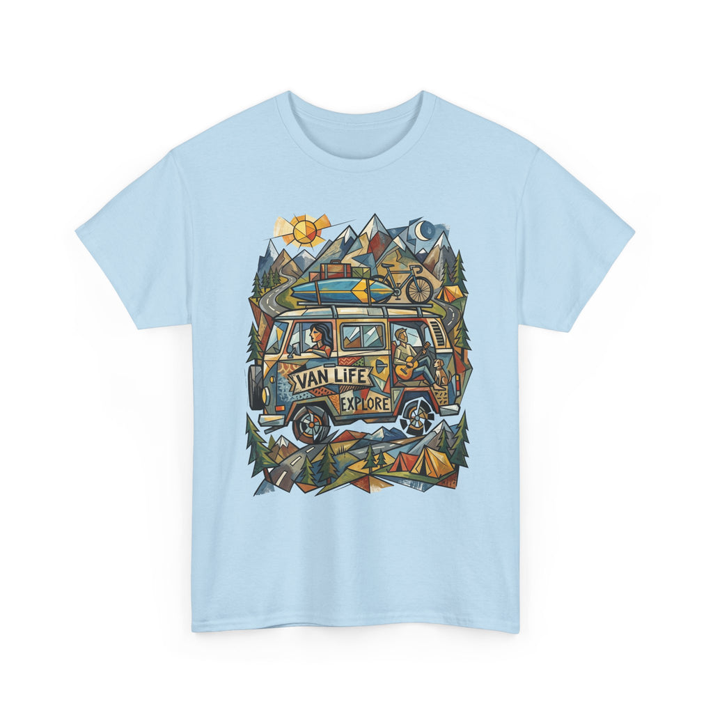 Van Life Explore T-Shirt — Retro Campervan Adventure Graphic Tee