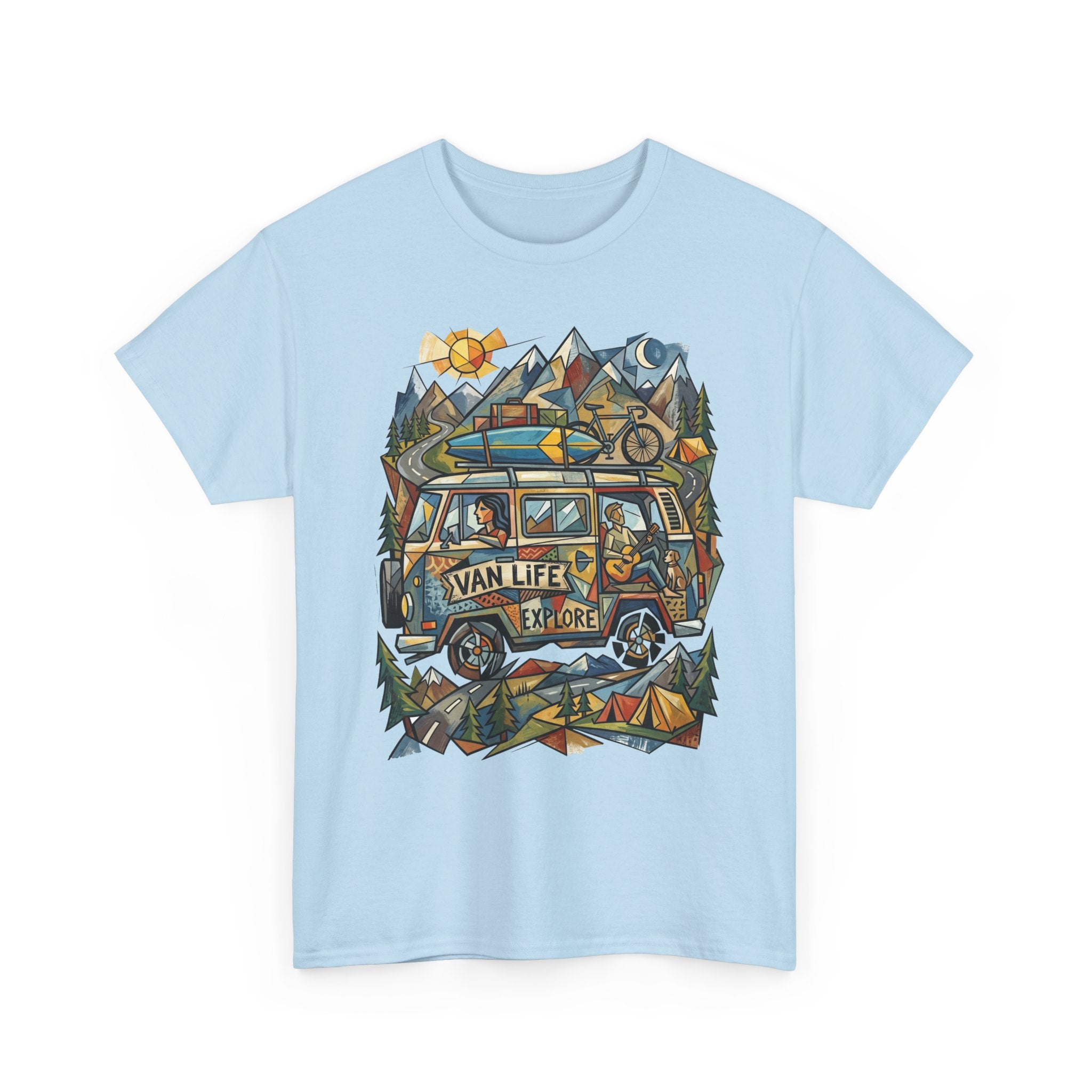 Van Life Explore T-Shirt — Retro Campervan Adventure Graphic Tee