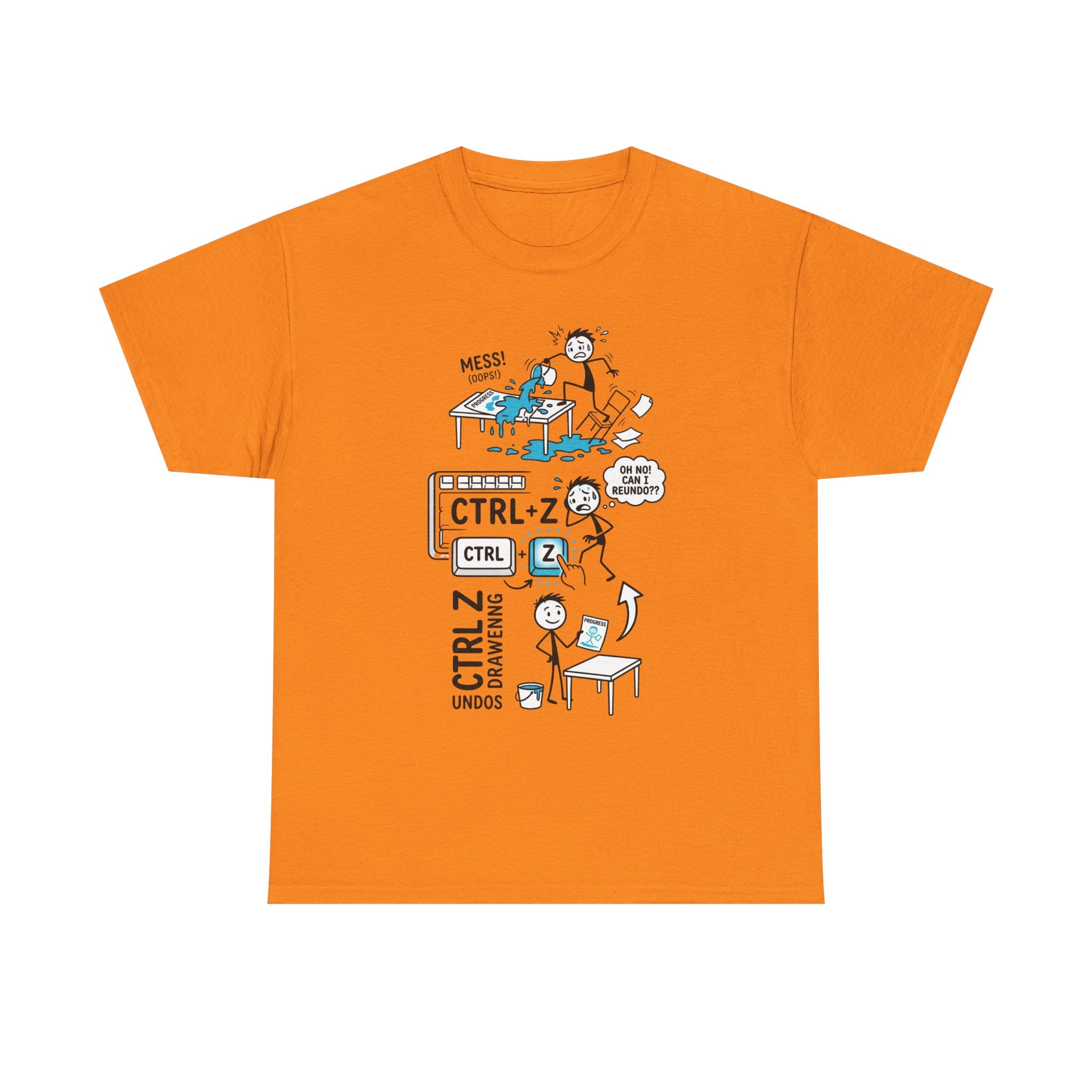 Ctrl Z Funny Graphic T-Shirt – Undo Computer Chaos Tee for Coders & Designers