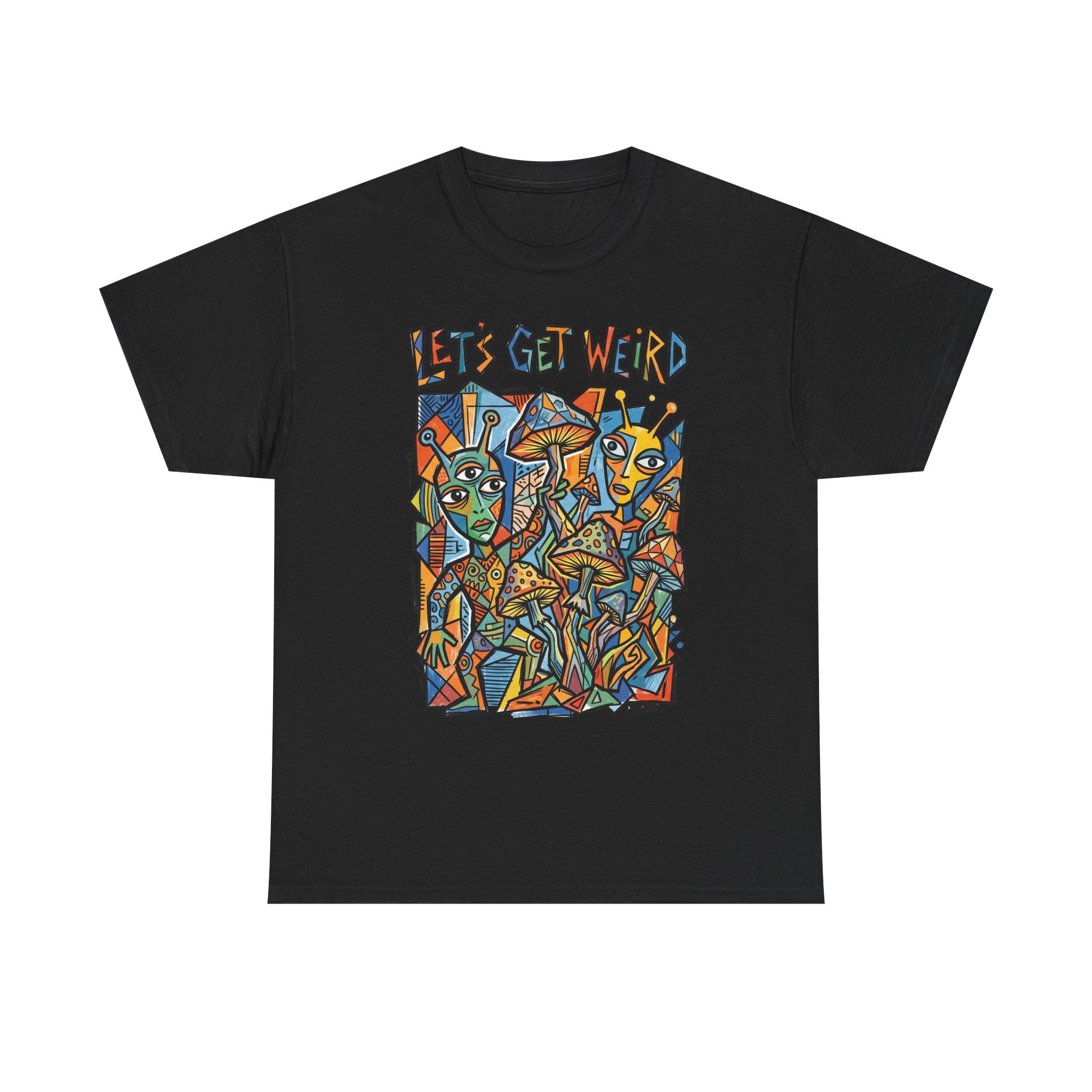 Let's Get Weird Abstract Art T-Shirt — Colorful Psychedelic Graphic Tee