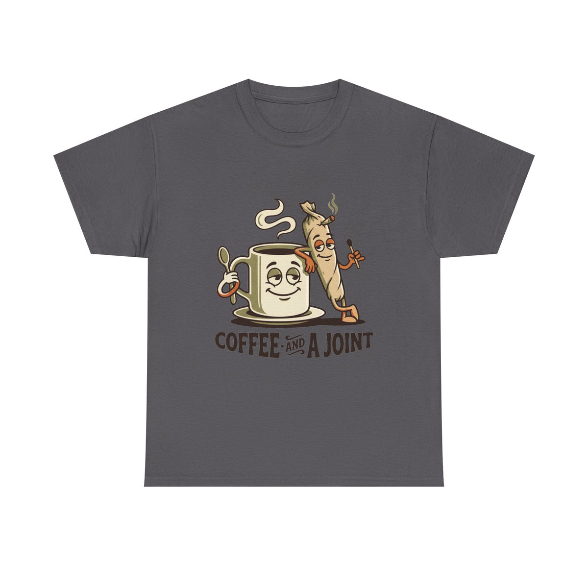 a Coffee and a Joint T-Shirt — Funny Stoner Coffee Tee
