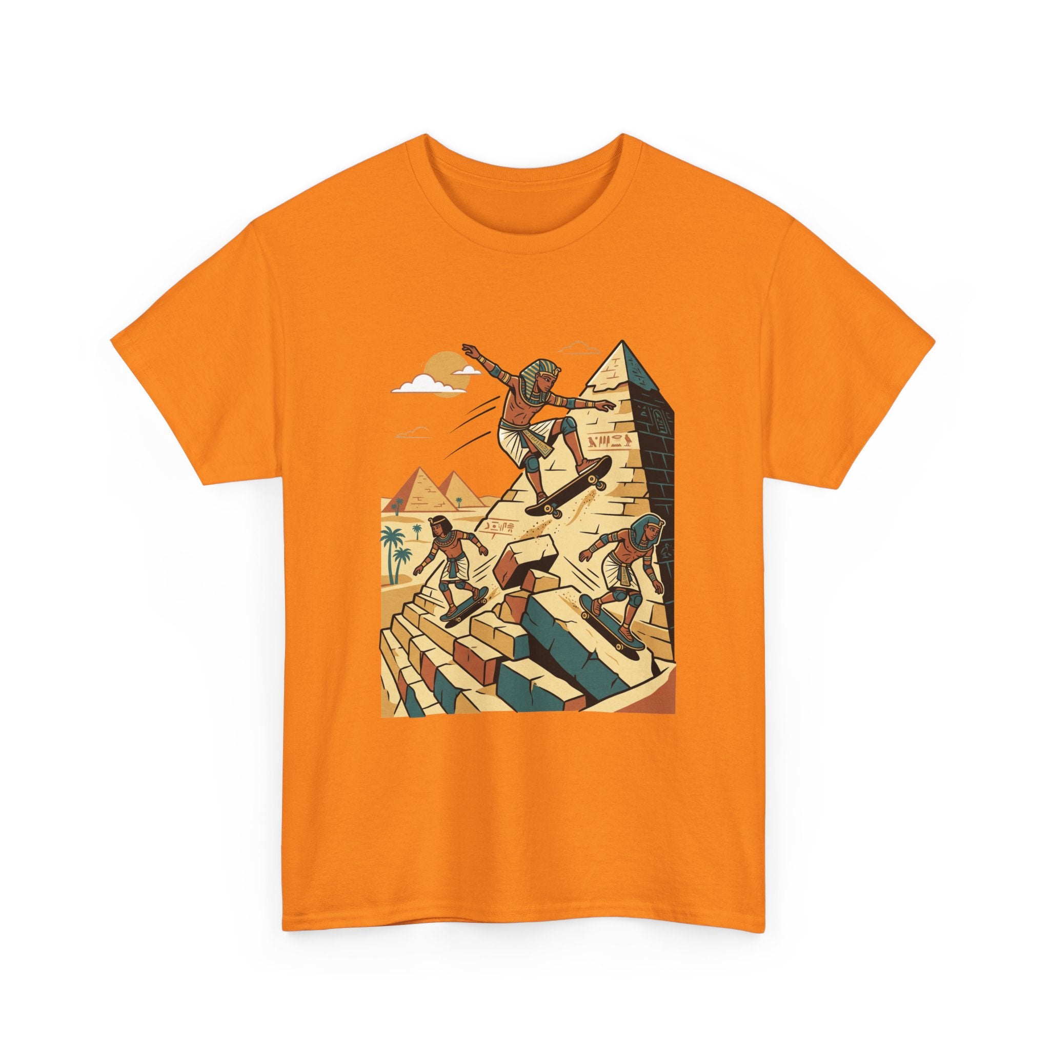 Pyramid Skateboarding Tee — Vintage Egyptian Skateboard Graphic T-Shirt