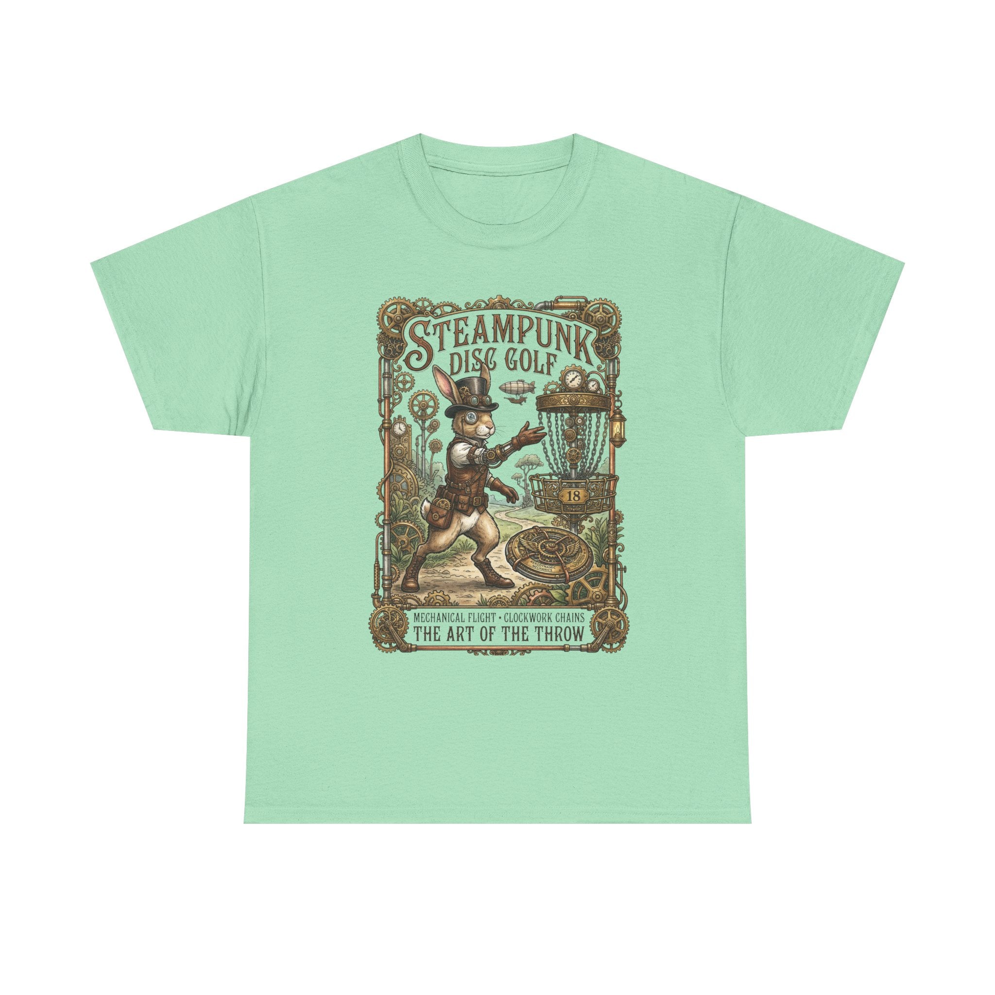 Steampunk Disc Golf T-Shirt — Vintage Victorian Throw Art Tee