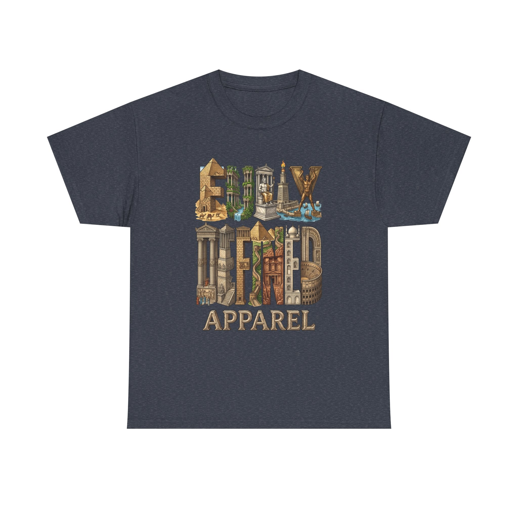 Fully Defined Apparel T‑Shirt — Wonders of the World Graphic Tee