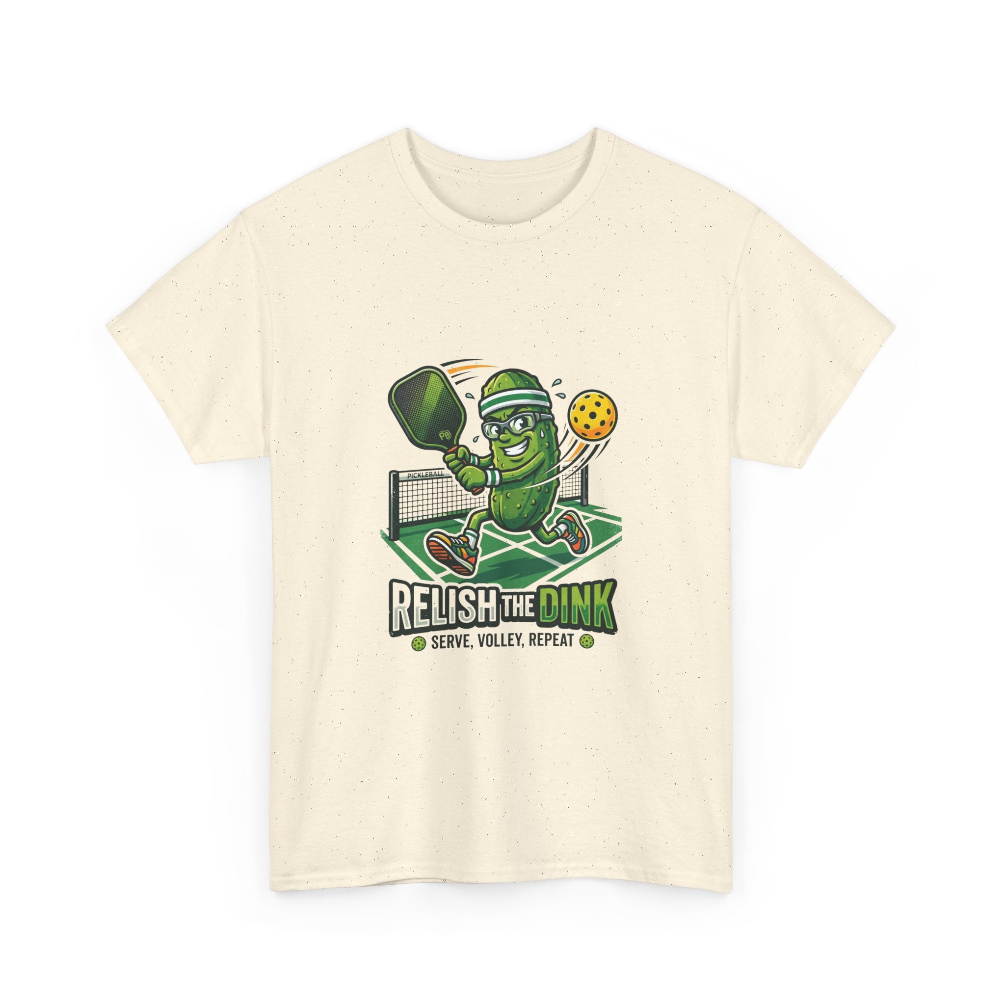 Pickleball 'Relish the Dink' T-Shirt – Funny Pickle Character Paddle Tee