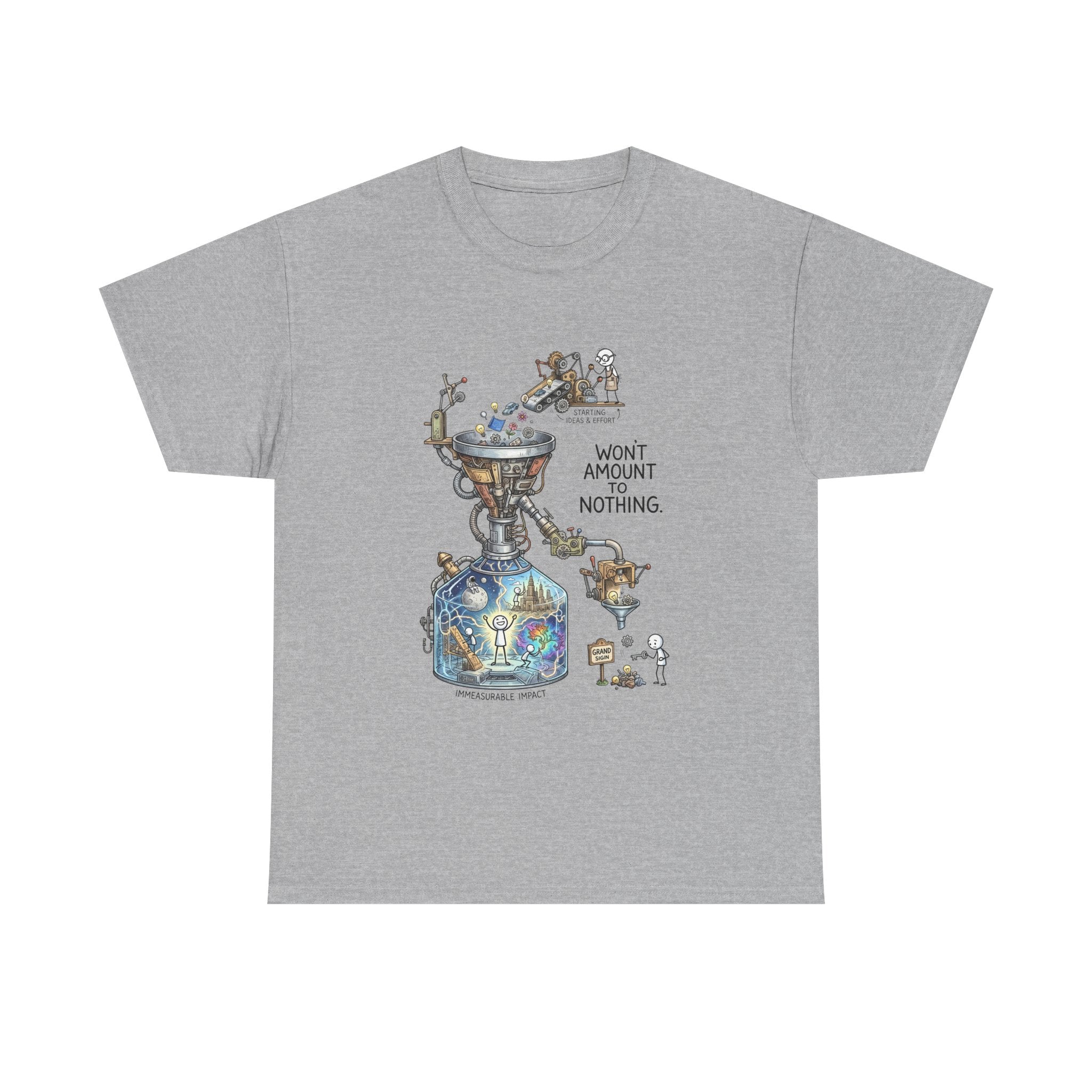 T-Shirt — 'Won't Amount to Nothing' Whimsical Alchemy Illustration