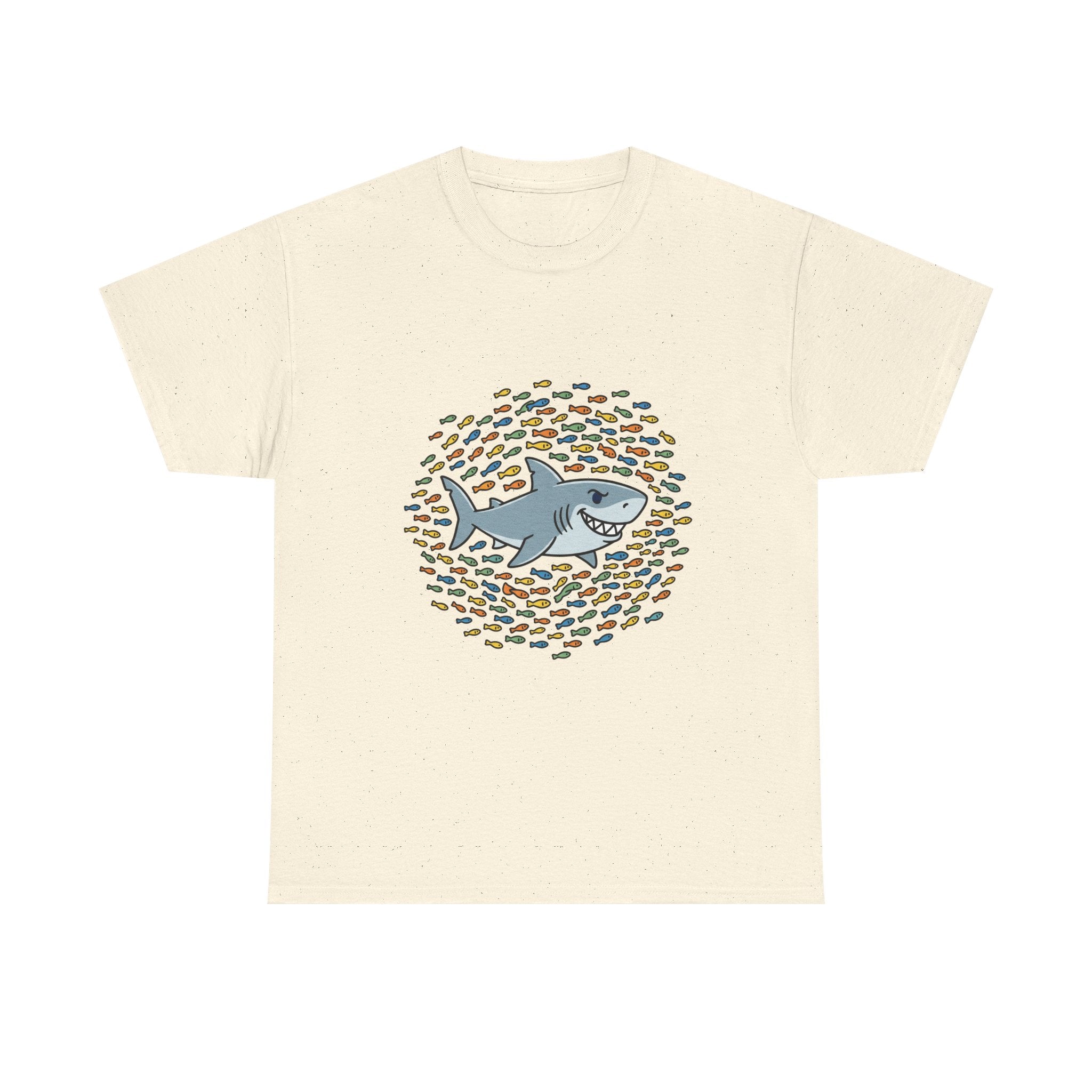 Shark and School Graphic Tee — Cute Ocean Kids Shirt