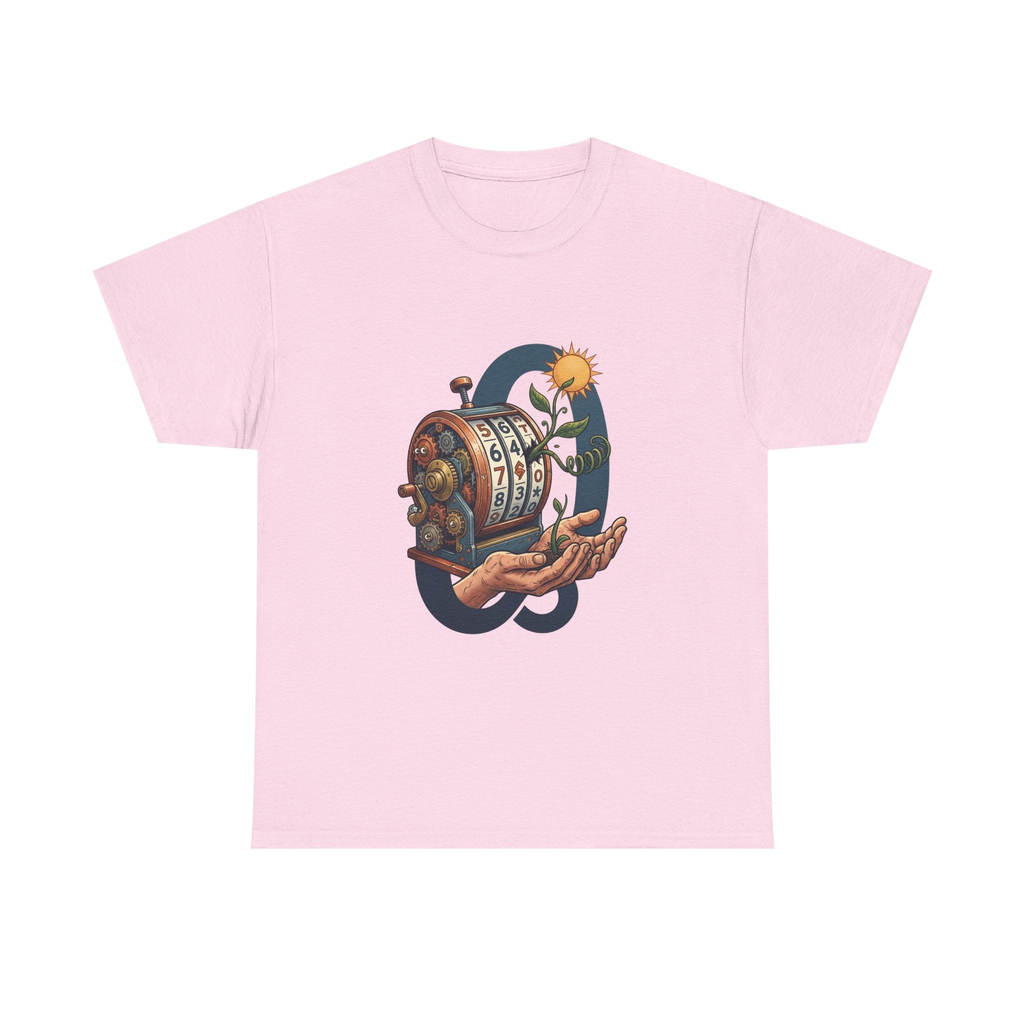 Vintage Slot Machine Tee — Retro Casino Art T-Shirt with Sunflower. idk