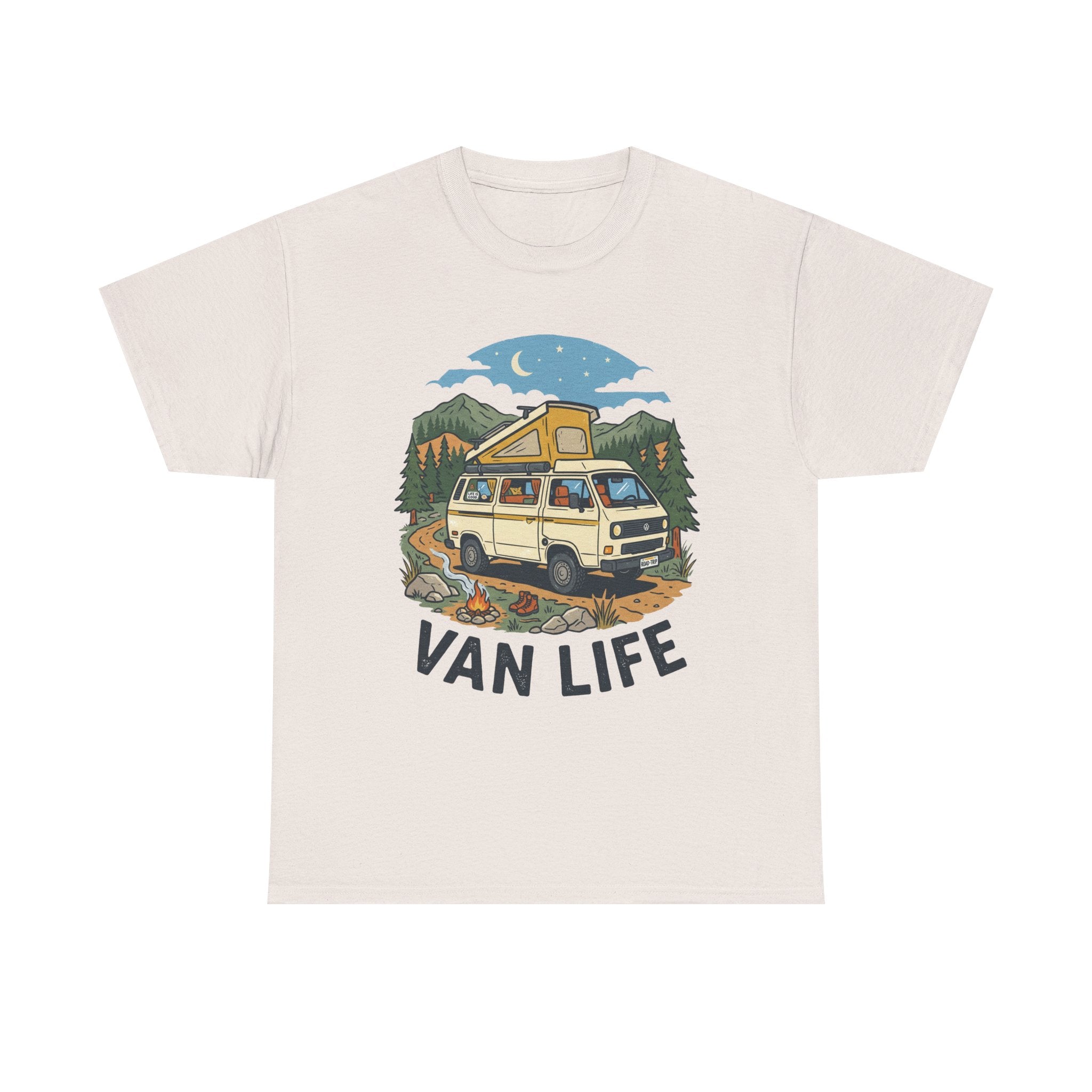 Van Life Tee — Vintage Camper Graphic T-Shirt