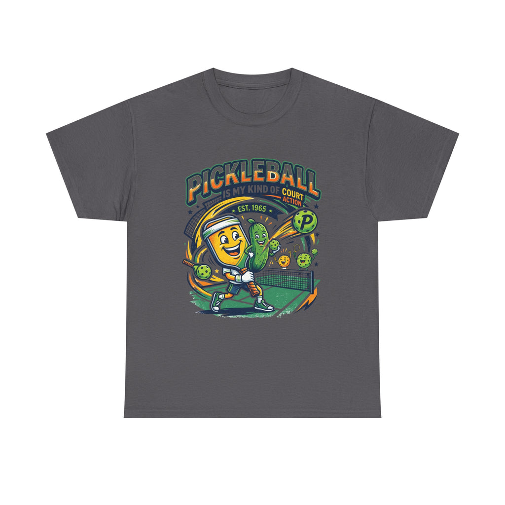 Pickleball Is My Kind of Court T‑Shirt — Funny Pickle Paddle & Dink Graphic Tee