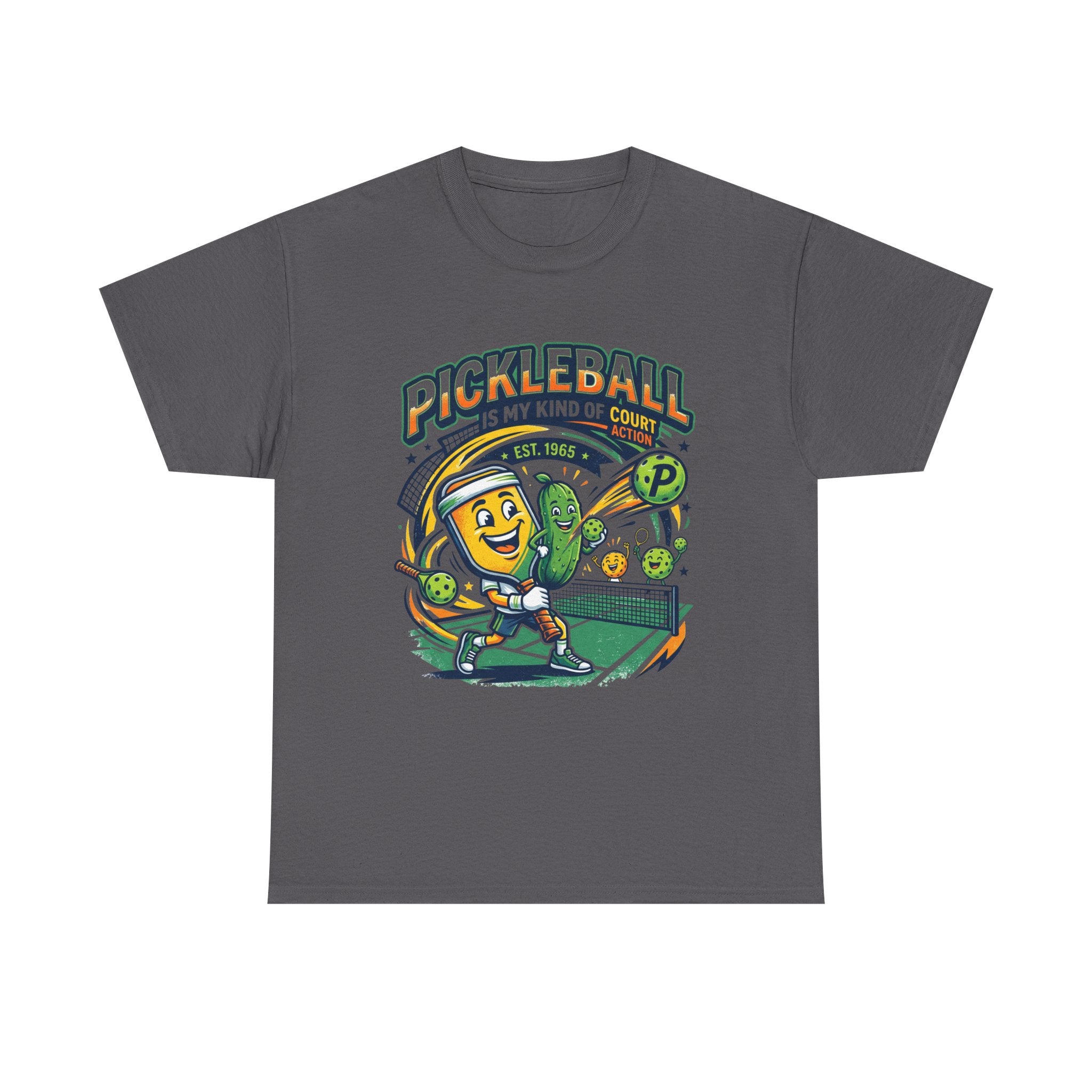 Pickleball Is My Kind of Court T‑Shirt — Funny Pickle Paddle & Dink Graphic Tee