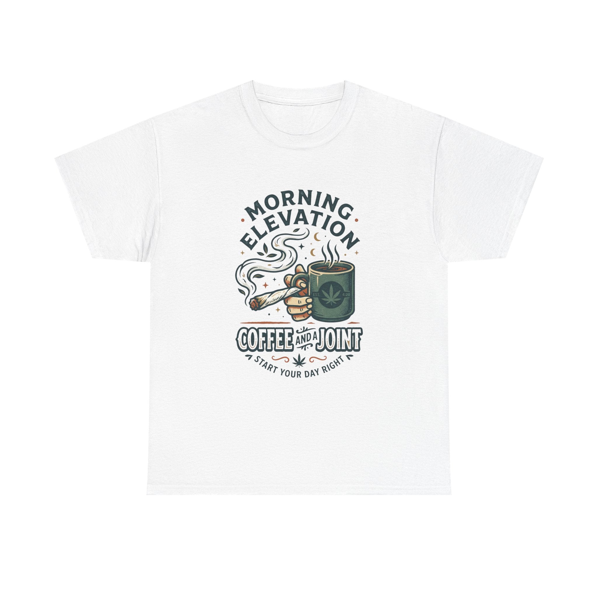 Coffee & Joint T-Shirt — Morning Elevation Graphic Tee