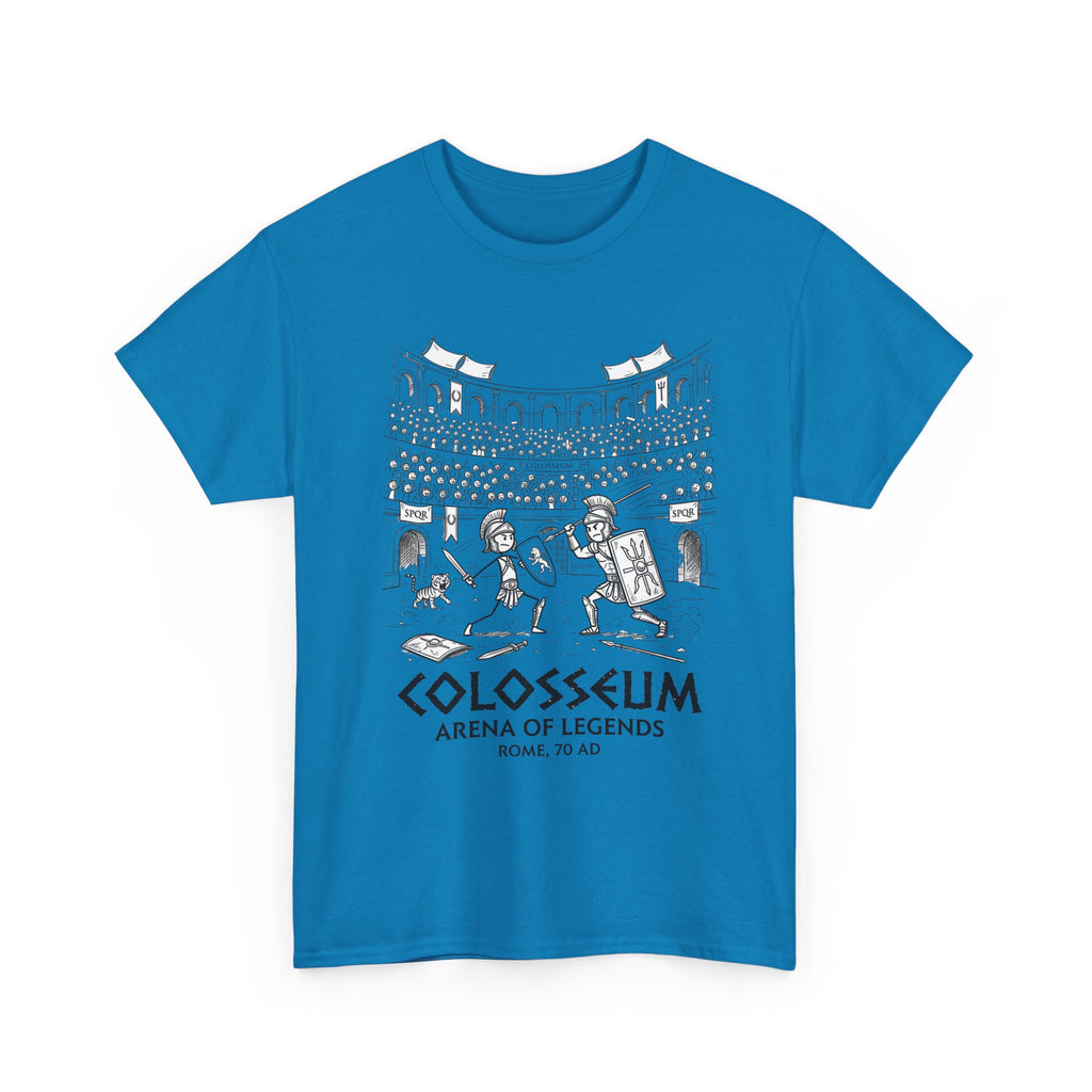 Colosseum Arena of Legends Graphic Tee — Roman Gladiator Coliseum Shirt