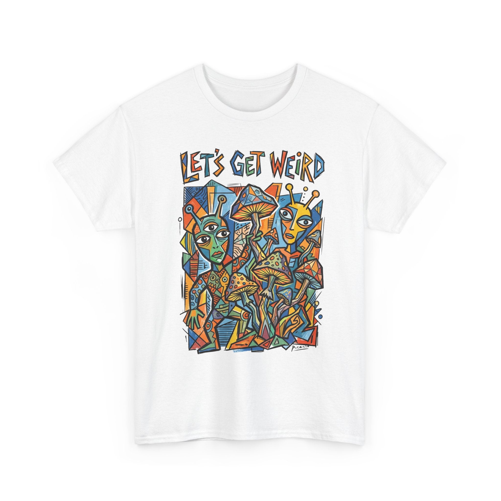Let's Get Weird Abstract Art T-Shirt — Colorful Psychedelic Graphic Tee