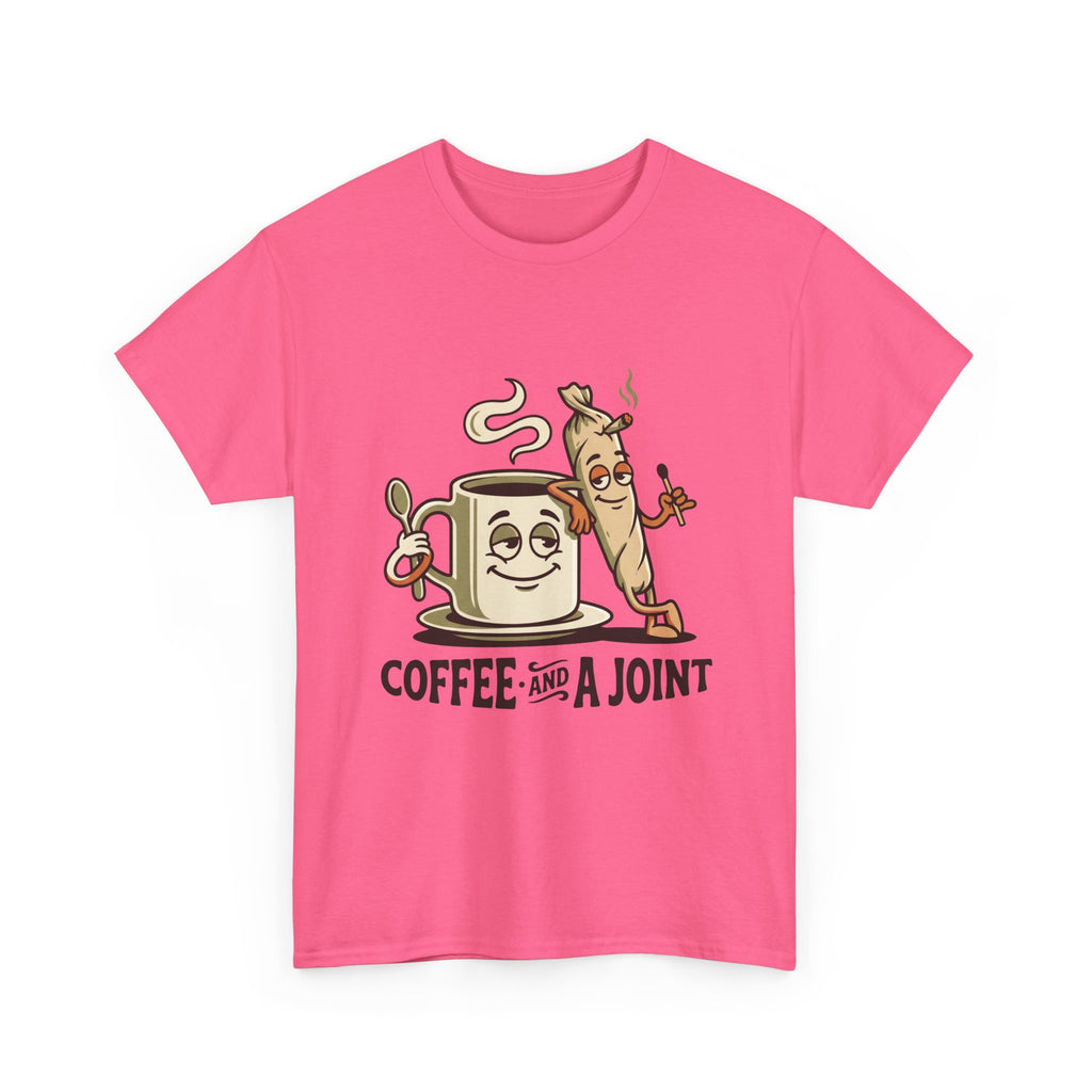 Coffee and a Joint T-Shirt — Funny Stoner Coffee Tee