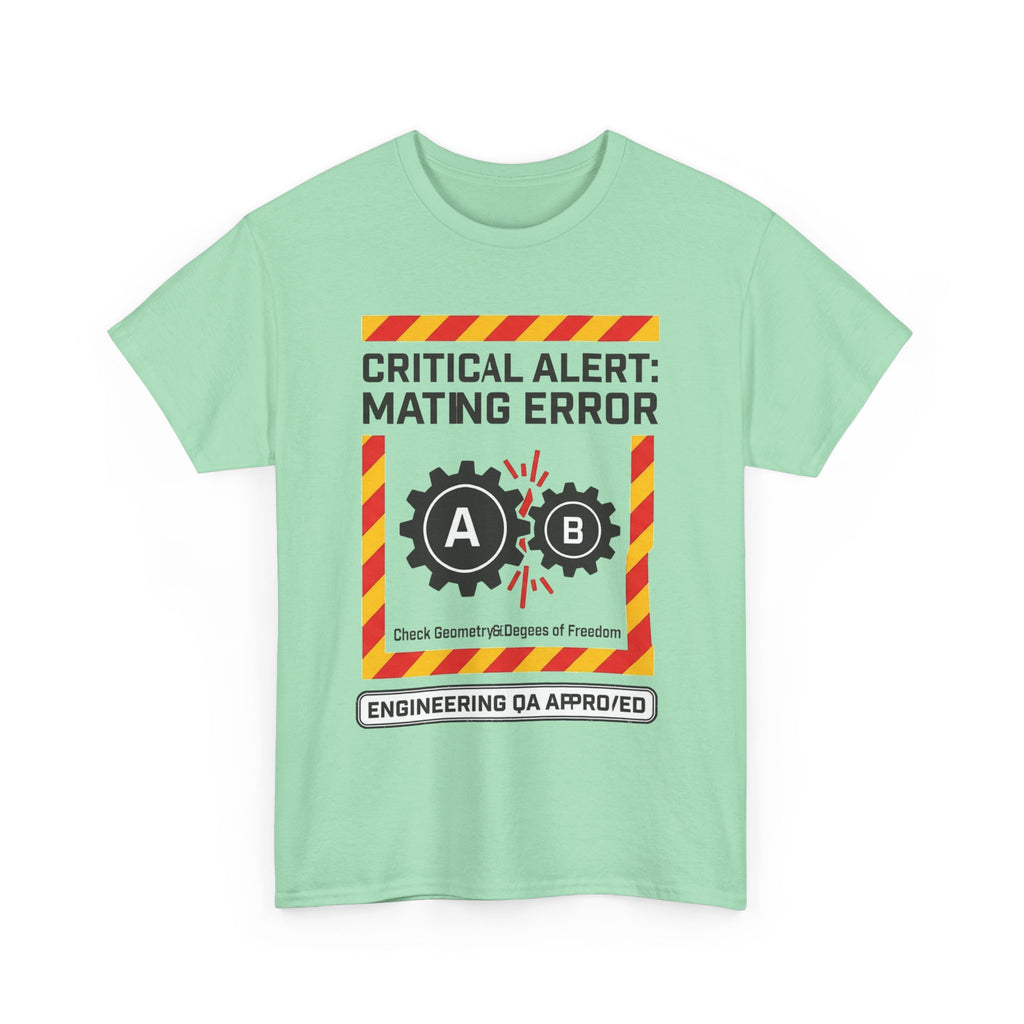 Mating Error T‑Shirt — Funny Engineering QA Alert Tee
