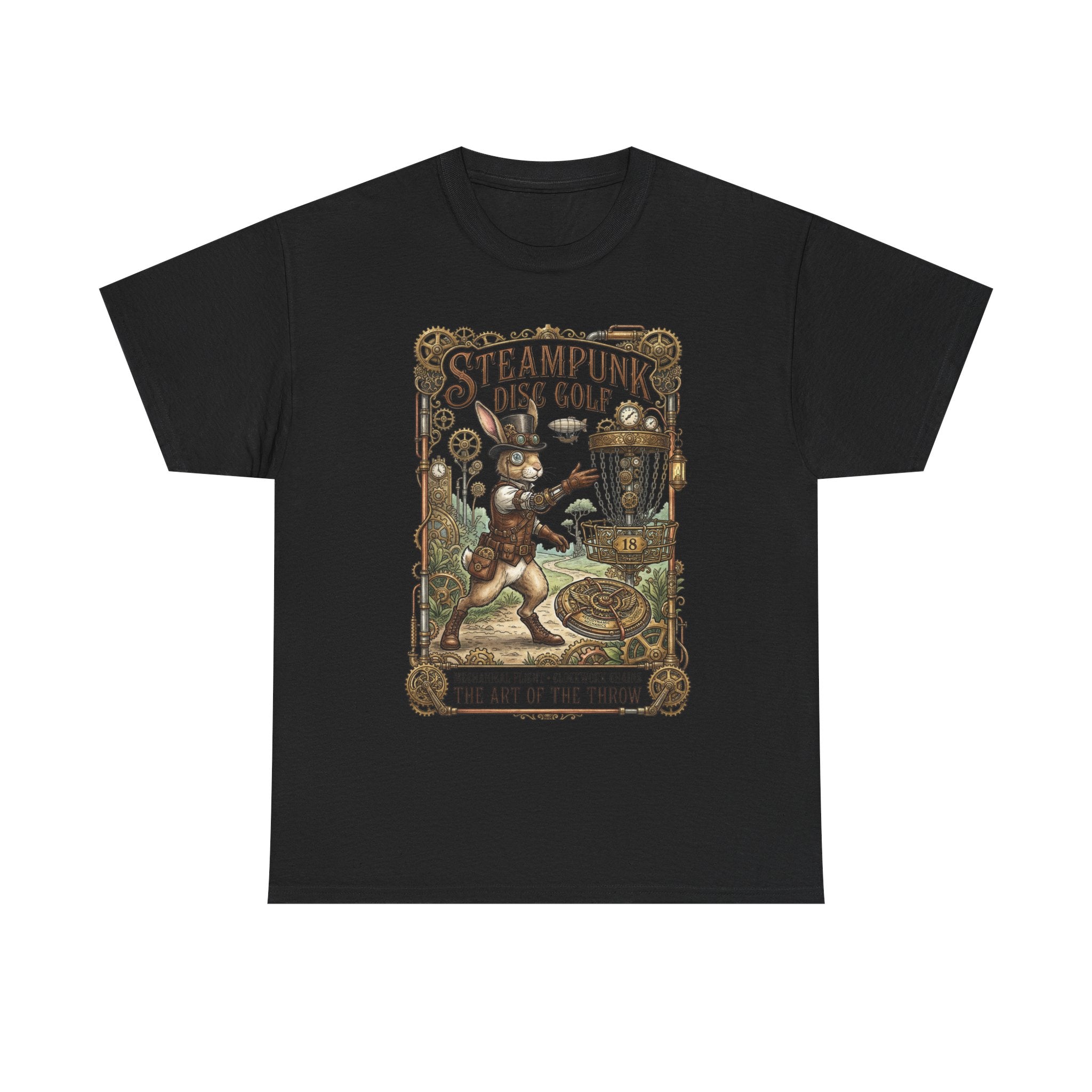 Steampunk Disc Golf T-Shirt — Vintage Victorian Throw Art Tee