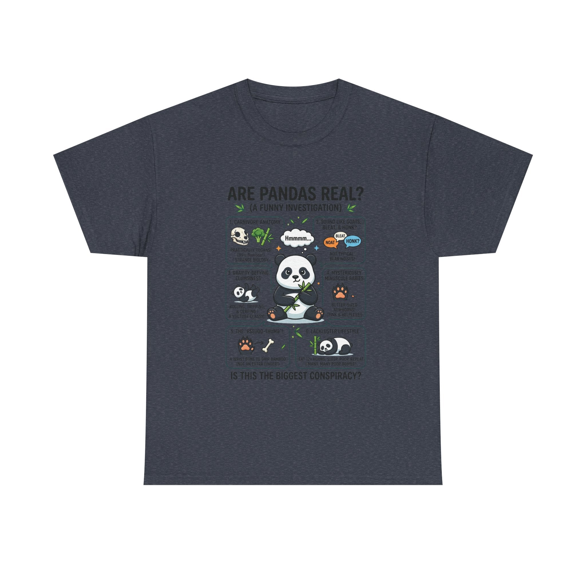 Are Pandas Real? Funny Panda Infographic T-Shirt