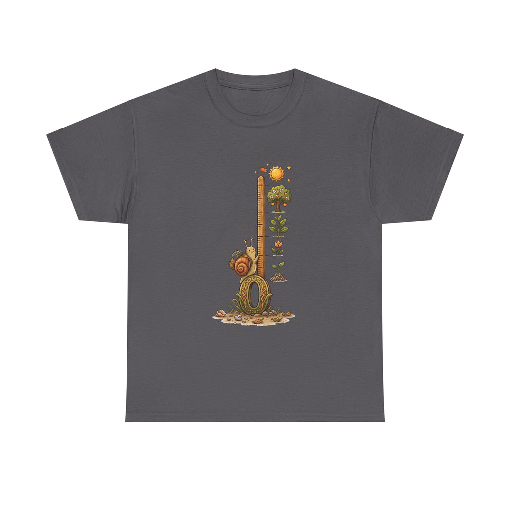 Growth Meter Graphic Tee — Cute Bear Planting Height Chart T-Shirt