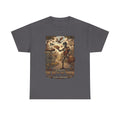 Steampunk Disc Golf T-Shirt — "The Art of the Throw" Vintage Disc Golfer Graphic Tee
