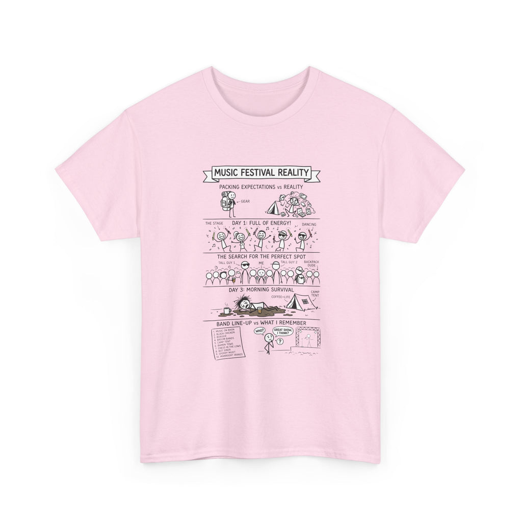 Music Festival Reality Tee – Funny Concert Comic Graphic T-Shirt