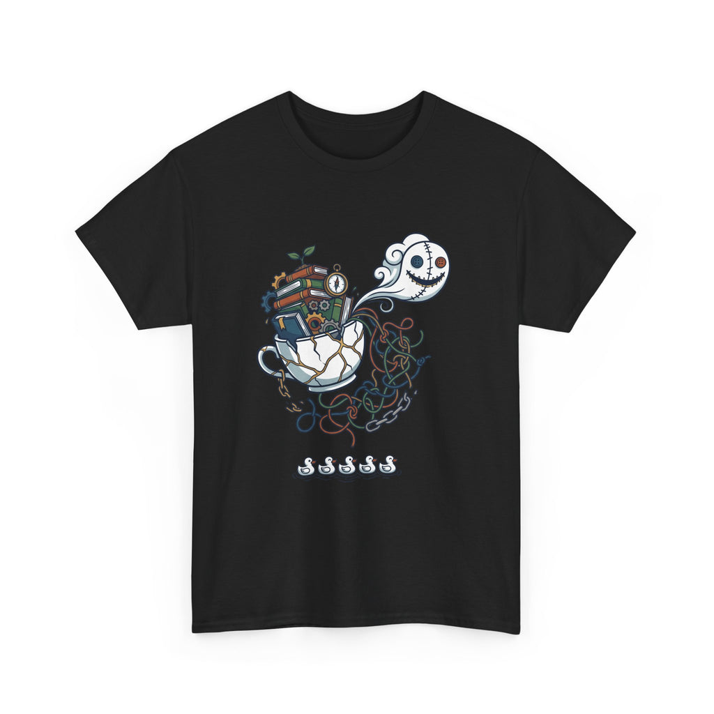 T-Shirt — Whimsical Ghost Ship Illustration Tee