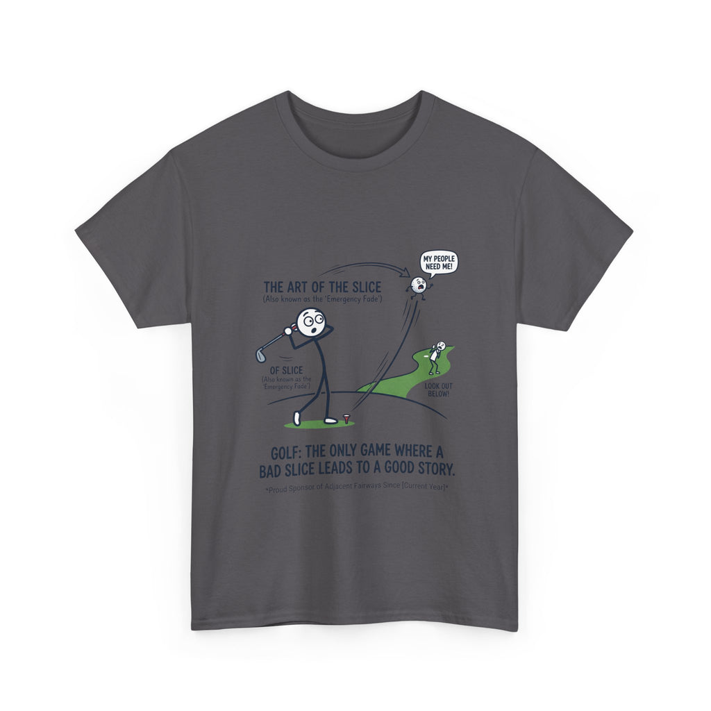 Golf Slice T-Shirt — "The Art of the Slice" Funny Golf Humor Tee