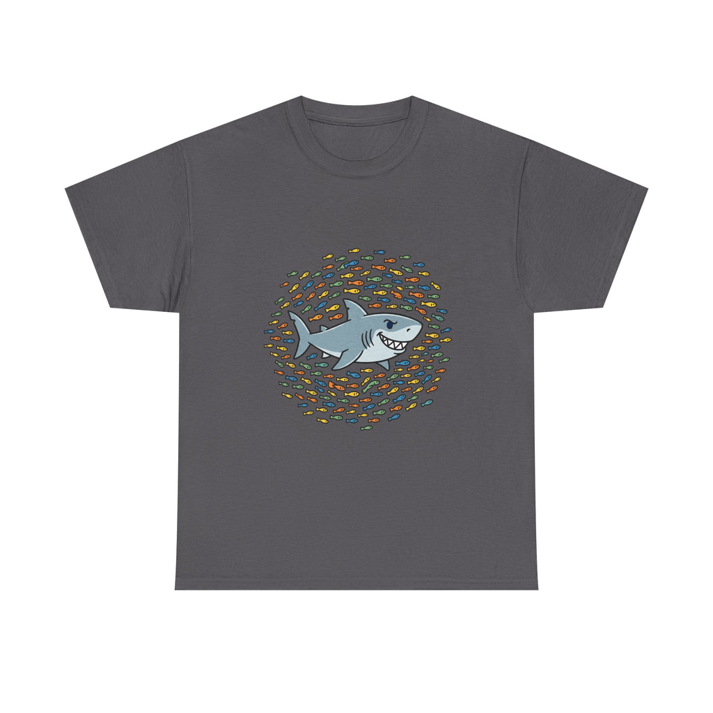 Shark and School Graphic Tee — Cute Ocean Kids Shirt