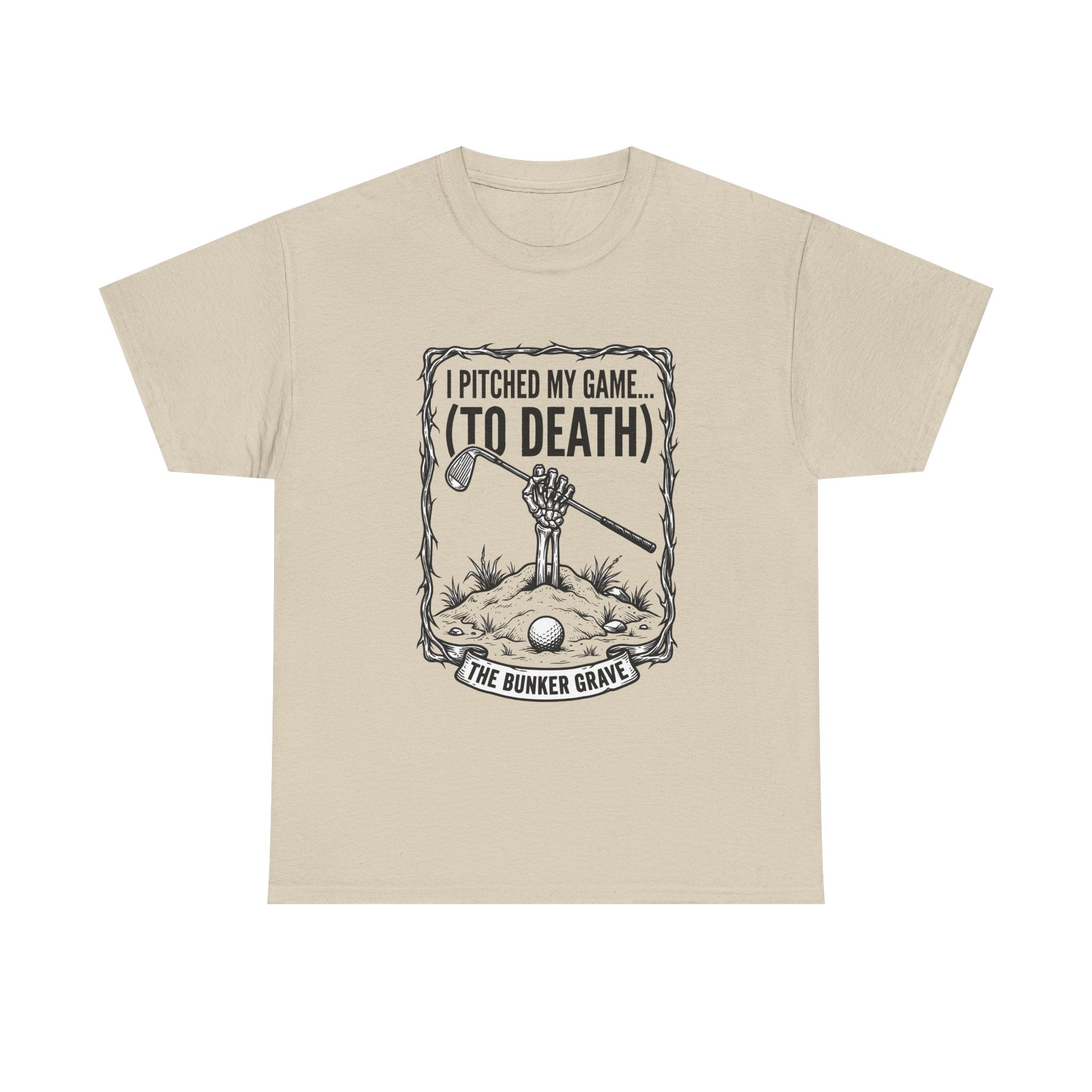 Golf 'I Pitched My Game (To Death)' T-Shirt – Funny Golfer Graphic Tee