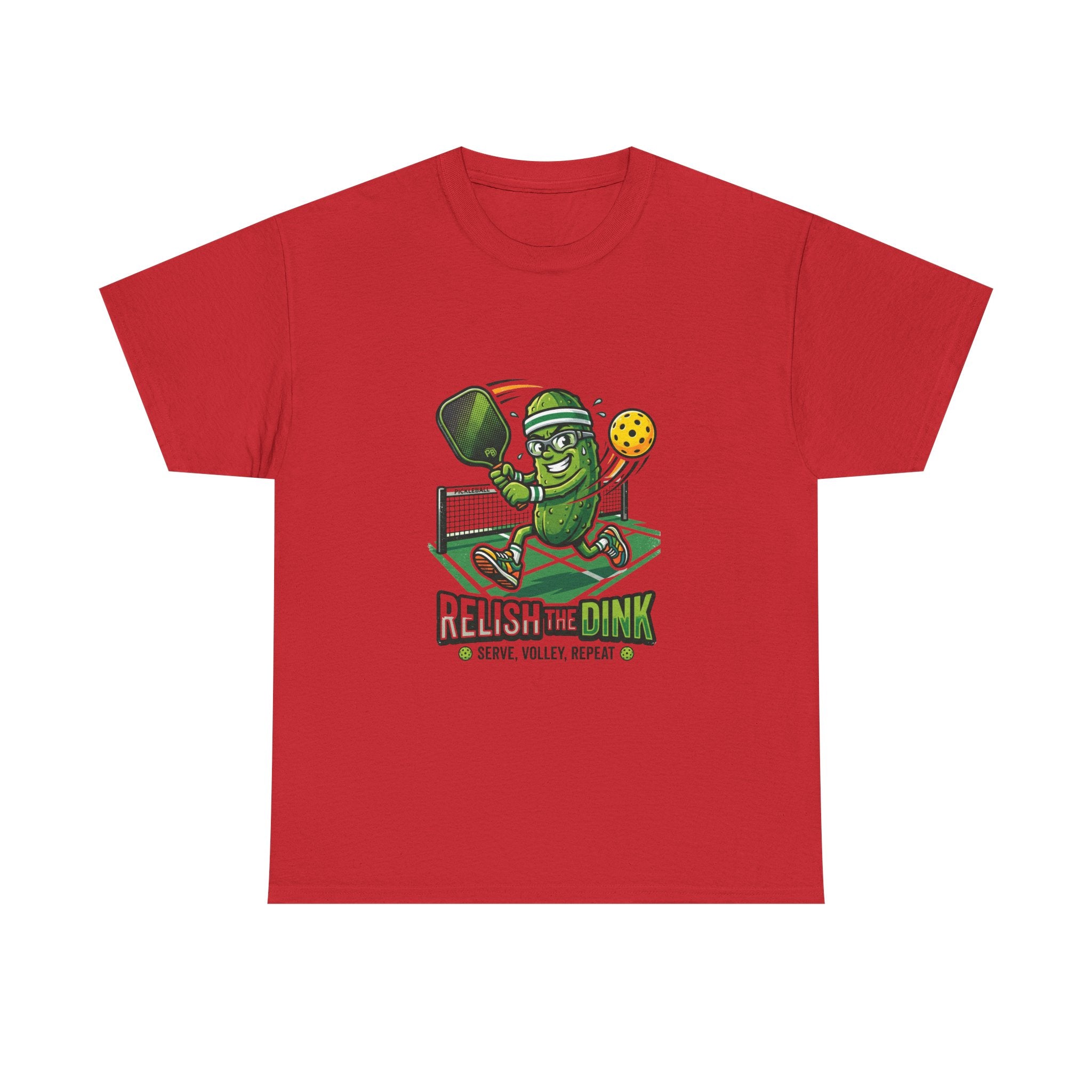 Pickleball 'Relish the Dink' T-Shirt – Funny Pickle Character Paddle Tee