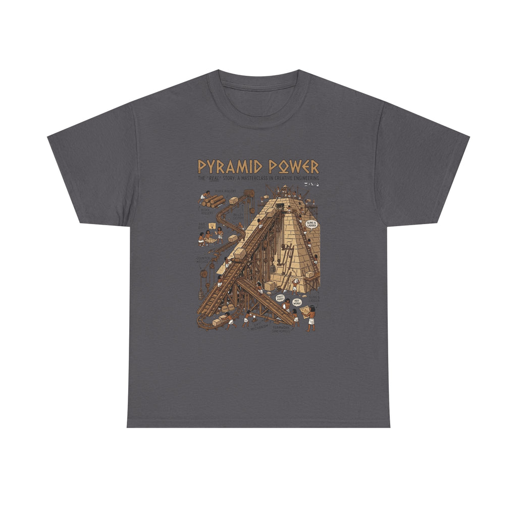 Pyramid Power Tee — Vintage Egyptian Pyramid Diagram Graphic T‑Shirt