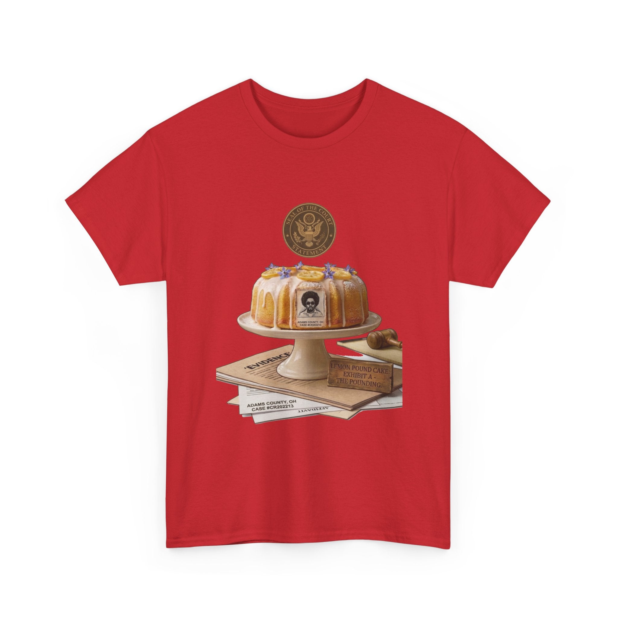 Lemon Pound Cake T‑Shirt — Vintage Baking Illustration Tee