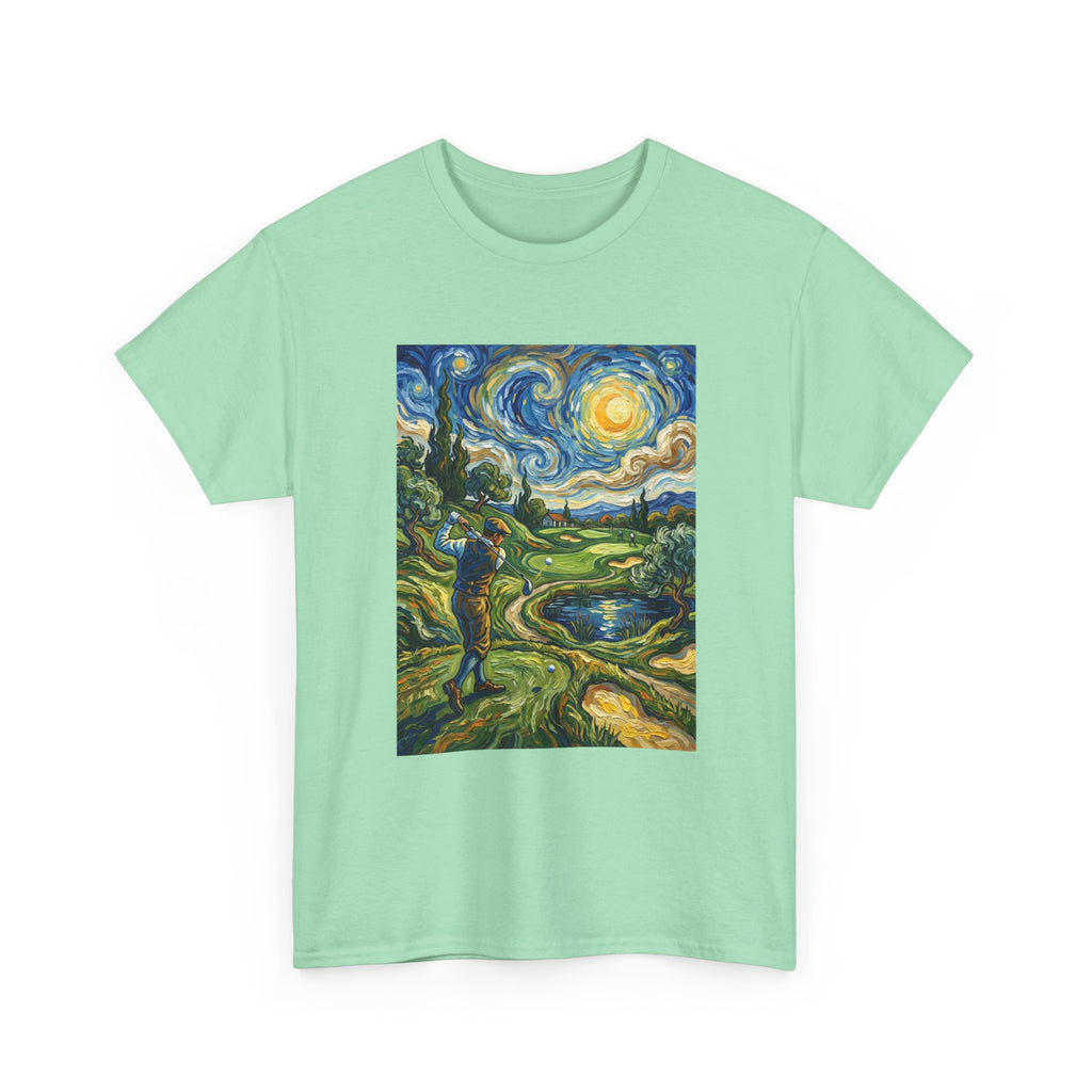 Golf Van Gogh Style T-Shirt — Starry Night Golf Artwork Tee
