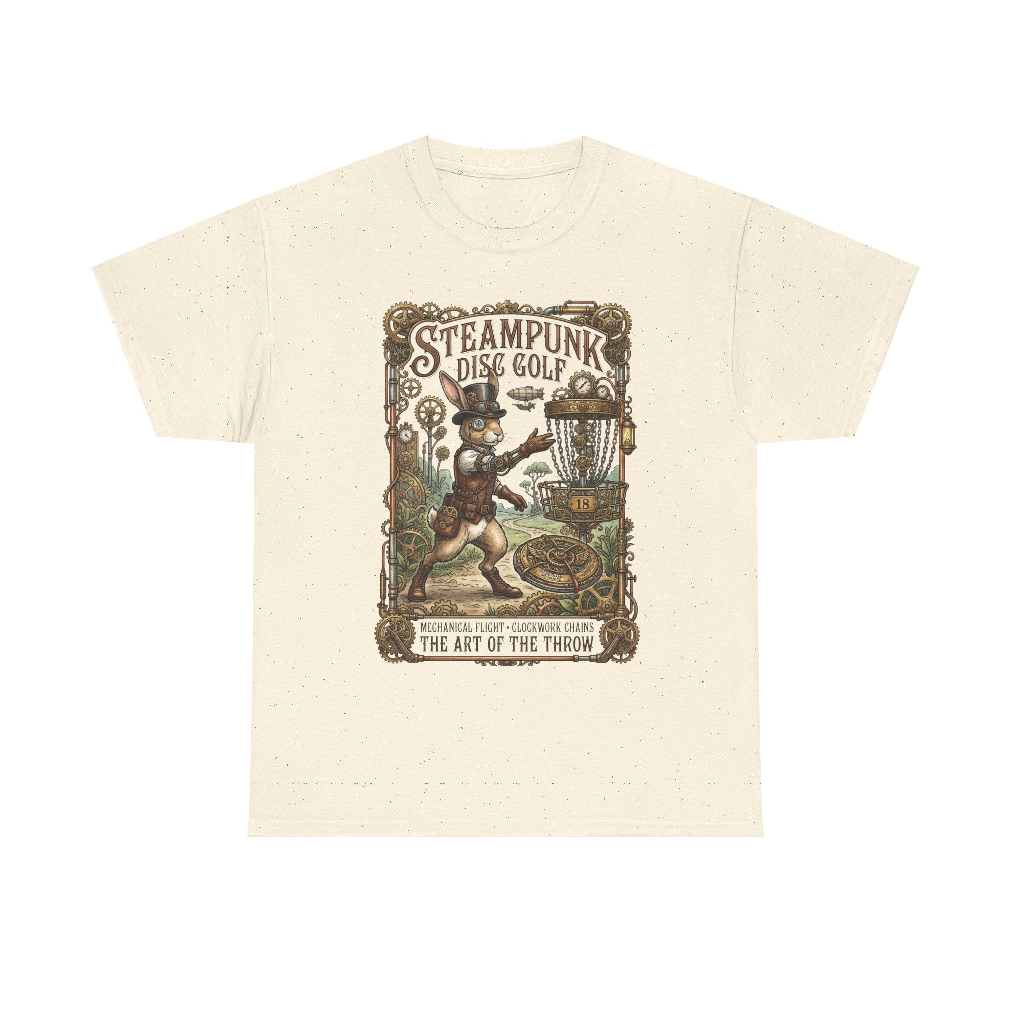 Steampunk Disc Golf T-Shirt — Vintage Victorian Throw Art Tee