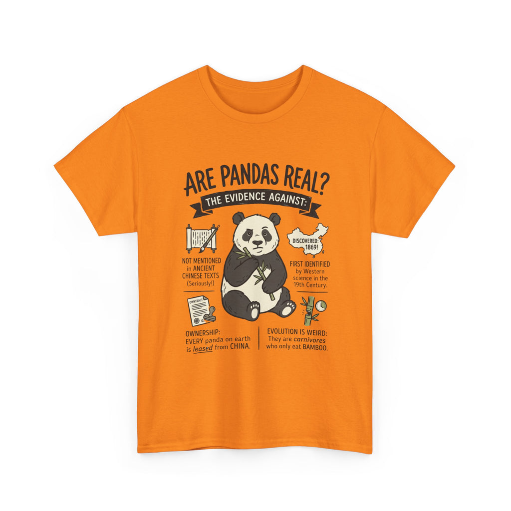Are Pandas Real? Graphic Tee — Funny Panda Infographic T-Shirt