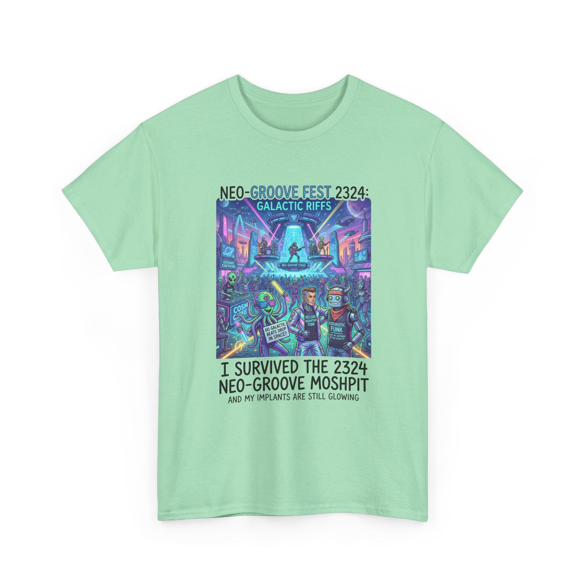 Neo-Groove Fest 2324 Tee — "I Survived the 2324 Neo-Groove Moshpit" Concert T-Shirt